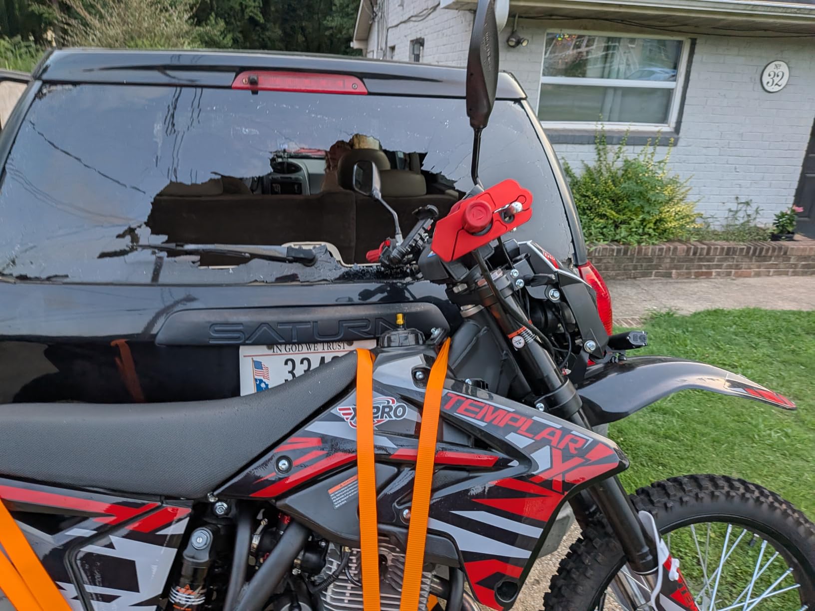 ECOTRIC 500LBS Motorcycle Trailer Hitch Carrier Scooter Dirt Bike Hauler | Hitch Mount Rack with Loading Ramp Locking Device Heavy Duty Steel Motorcycle Rack for Hitch Fits 2