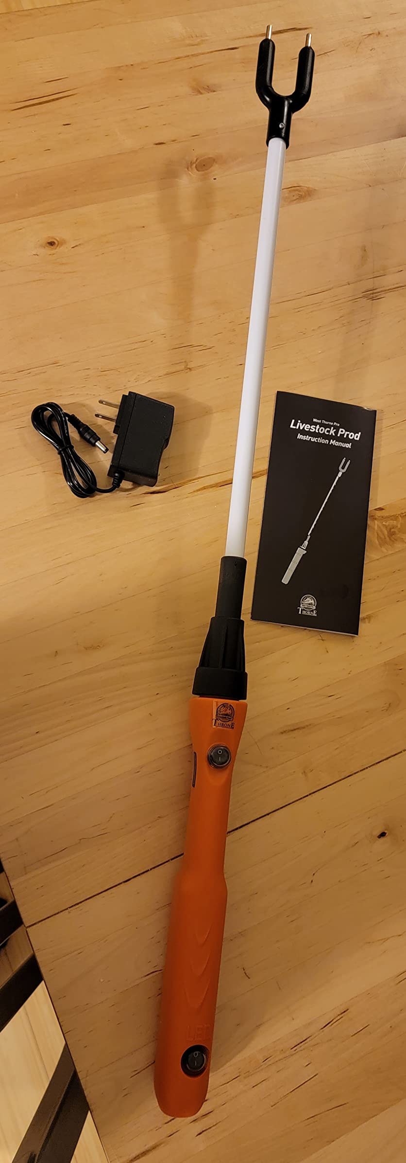 Cattle Prod, Waterproof Livestock Prod Stick with LED Light, Livestock Prod for Livestock Management (25.9in) customer photo 1