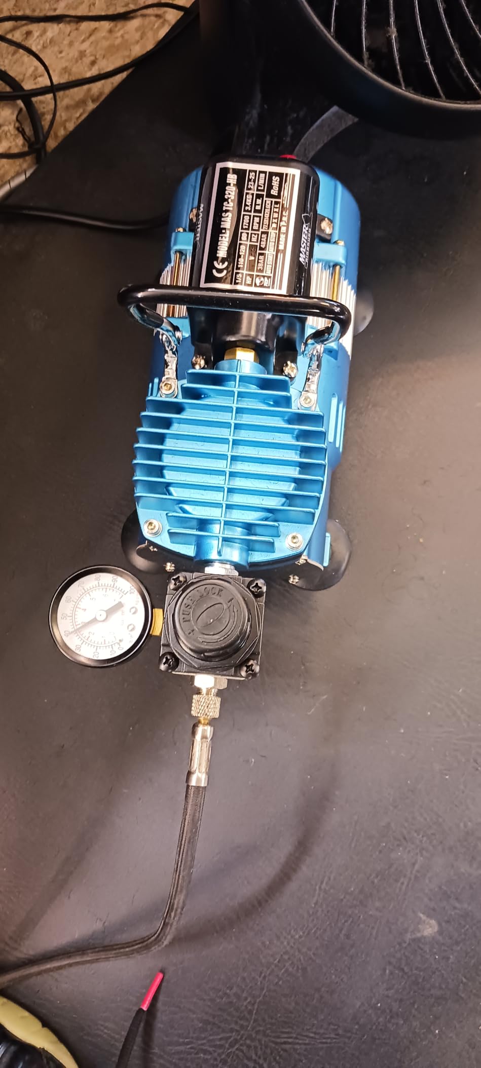 Master Airbrush Air Brush Kit with Air Compressor TC-320, Dual Fan 1/5 HP | Cool Runner II with Regulator, Water Trap & Holder customer photo 2