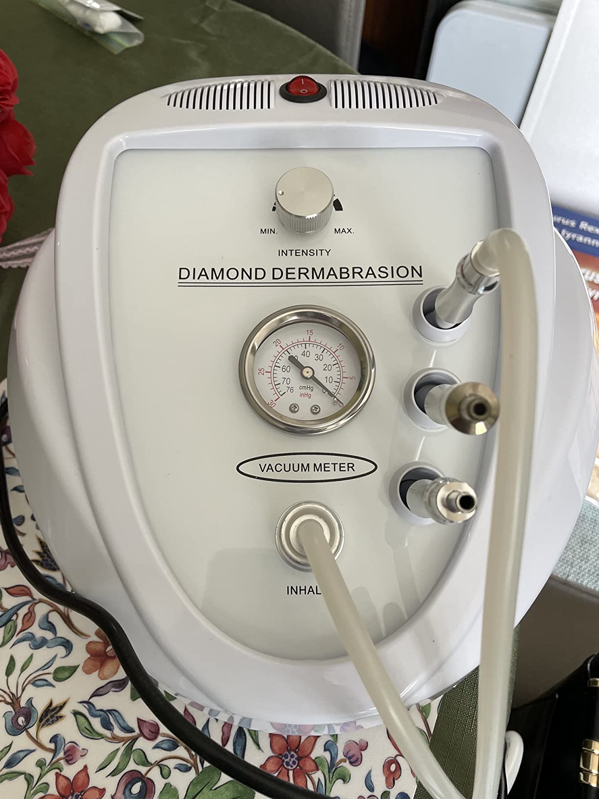Upgraded 2 IN1 Diamond Microdermabrasion Machine, Beauty Star Professional Diamond Dermabrasion Facial Devices System at Home, Face Pore Cleansing Tool(65-68cmHg Vacuum Suction) customer photo 1