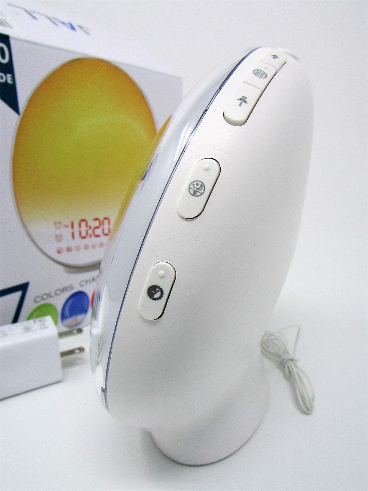 JALL Full-Screen Wake Up Light Sunrise Alarm Clocks for Bedrooms, White Noise Machine for Heavy Sleepers, 25 Natural Sounds, Dual Alarms, FM Radio, 17 Dimmable Colors, Bluetooth Speaker customer photo 1