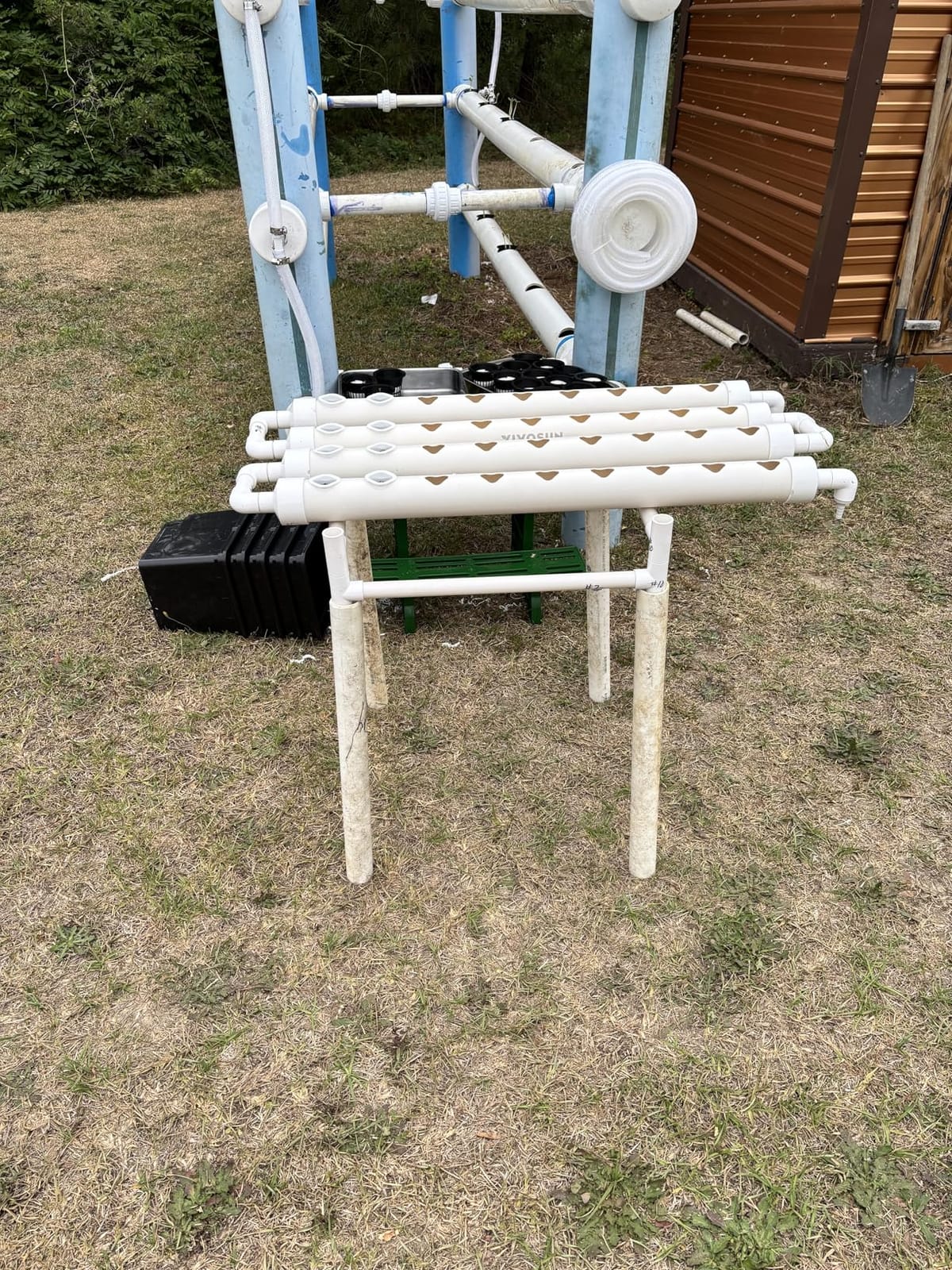 VIVOSUN Hydroponics Growing System 90 Plant Sites, 3 Layers 10 Food-Grade PVC-U Pipes Hydroponic Gardening System Grow Kit with Water Pump, Pump Timer, Nest Basket and Sponge for Leafy Vegetables customer photo 2
