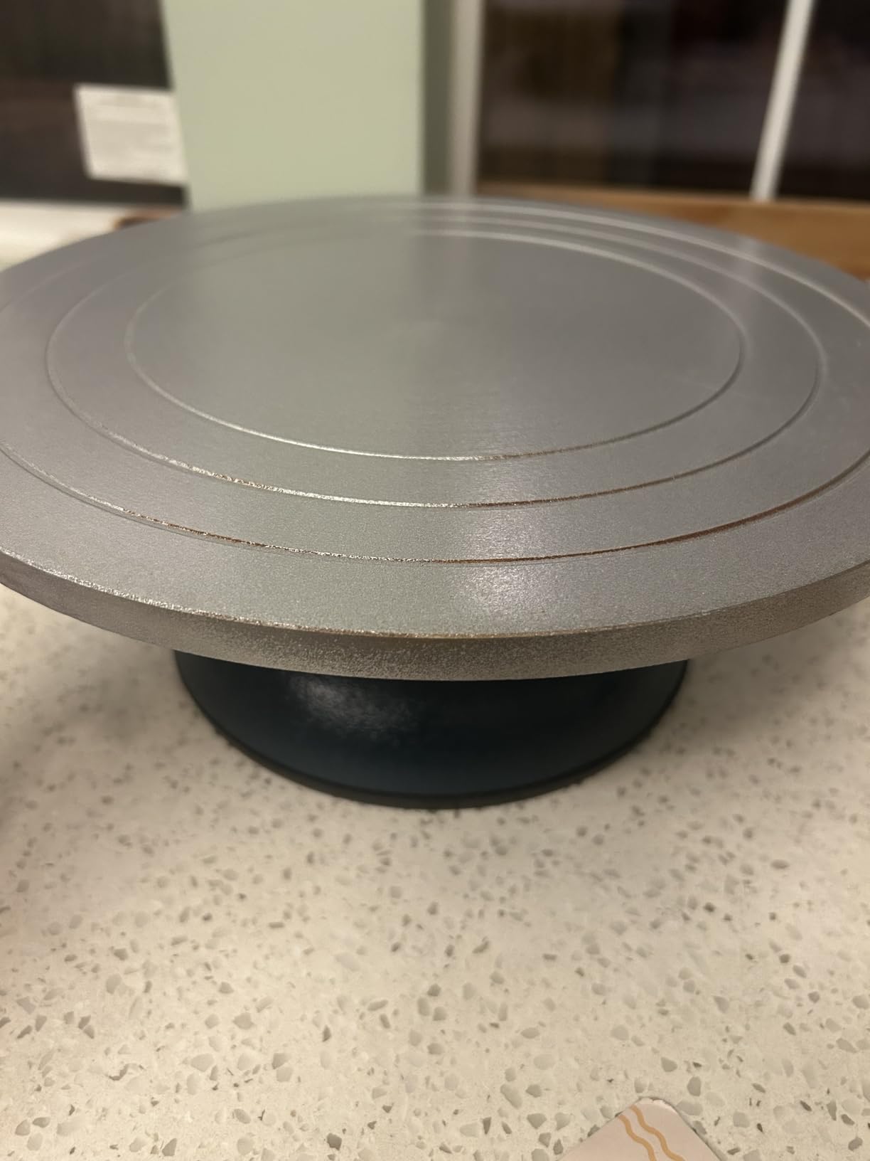 Large 12 inch Sculpting Wheel, Heavy Duty Banding Wheel All Metal Construction Turntable with Ball Bearings customer photo 2