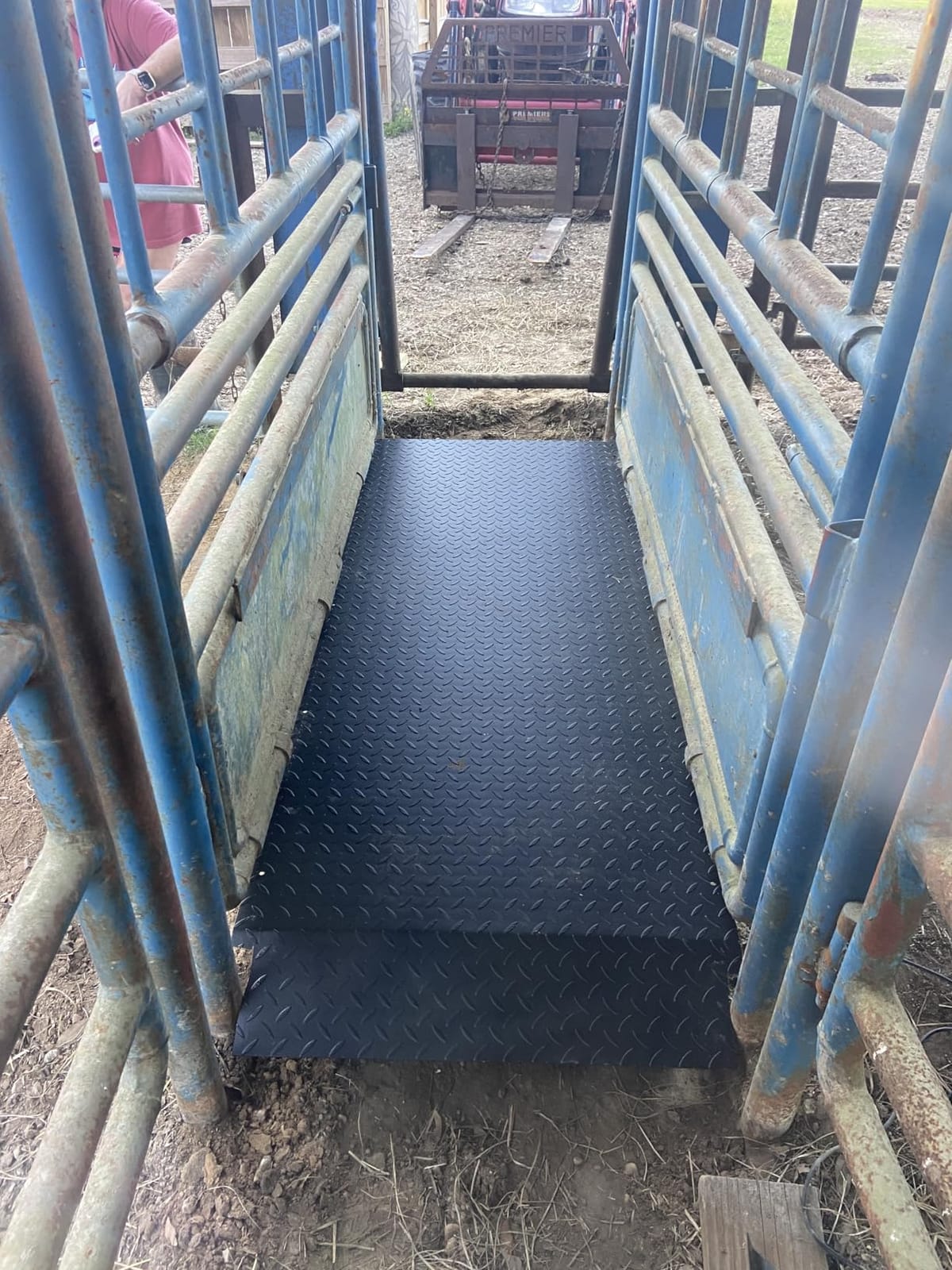 PEC-4KCS Large Livestock Scale for Cattle/Pig/Sheep,Animal Vet Scales for Livestock Auction, 4000x0.5lbs lb/84x36 inch customer photo 2