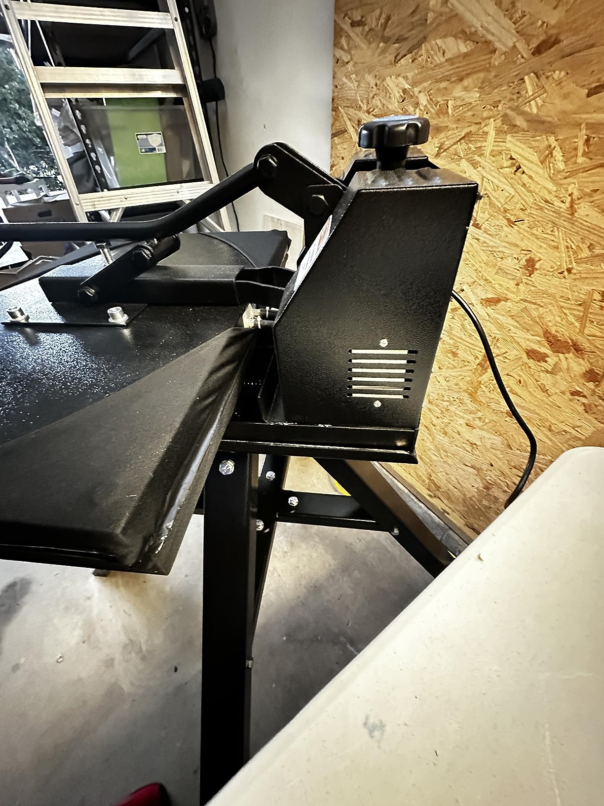 TECHTONGDA Stand Table for 4 Color 1 Station Screen Printing Press T-Shirt Printing Machine customer photo 2