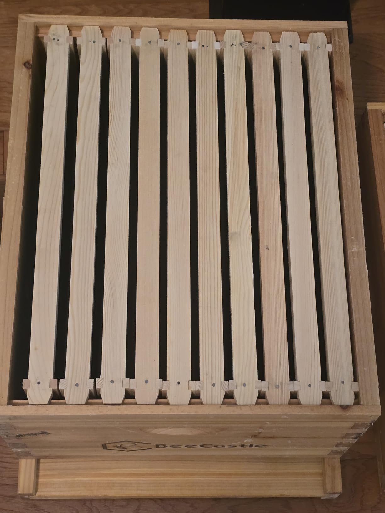 BeeCastle 10-Frames Complete Beehive Kit, 100% Beeswax Coated Bee Hive Includes Beehive Frames and Beeswax Coated Foundation Sheet (2 Layer) customer photo 1