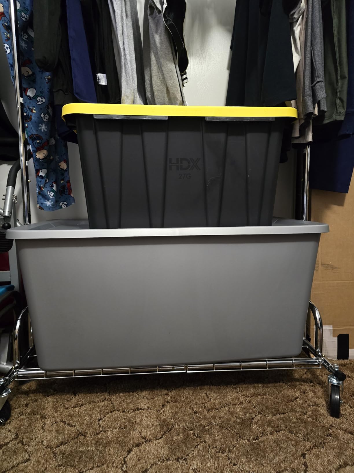 HOKEEPER Clothing Garment Rack Capacity 525LBS Clothing Racks on Wheels Rolling Clothes Rack for Hanging Clothes Heavy Duty Collapsible Commercial customer photo 2