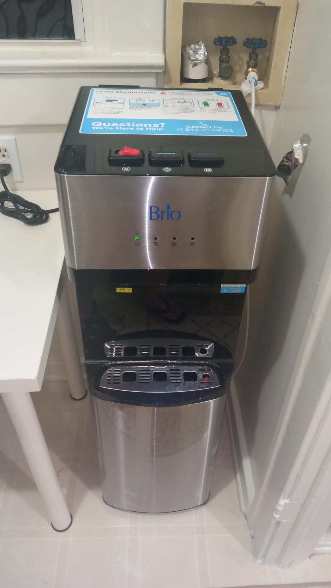 Brio 520 UV Self-Cleaning Bottleless Water Cooler Dispenser, UL Certified | Built-in 2 Stage Filtration (2 Free Replacement Filters Included) Reduces PFAS & Microplastics | 3 Temp (Hot Cold, Room) customer photo 2