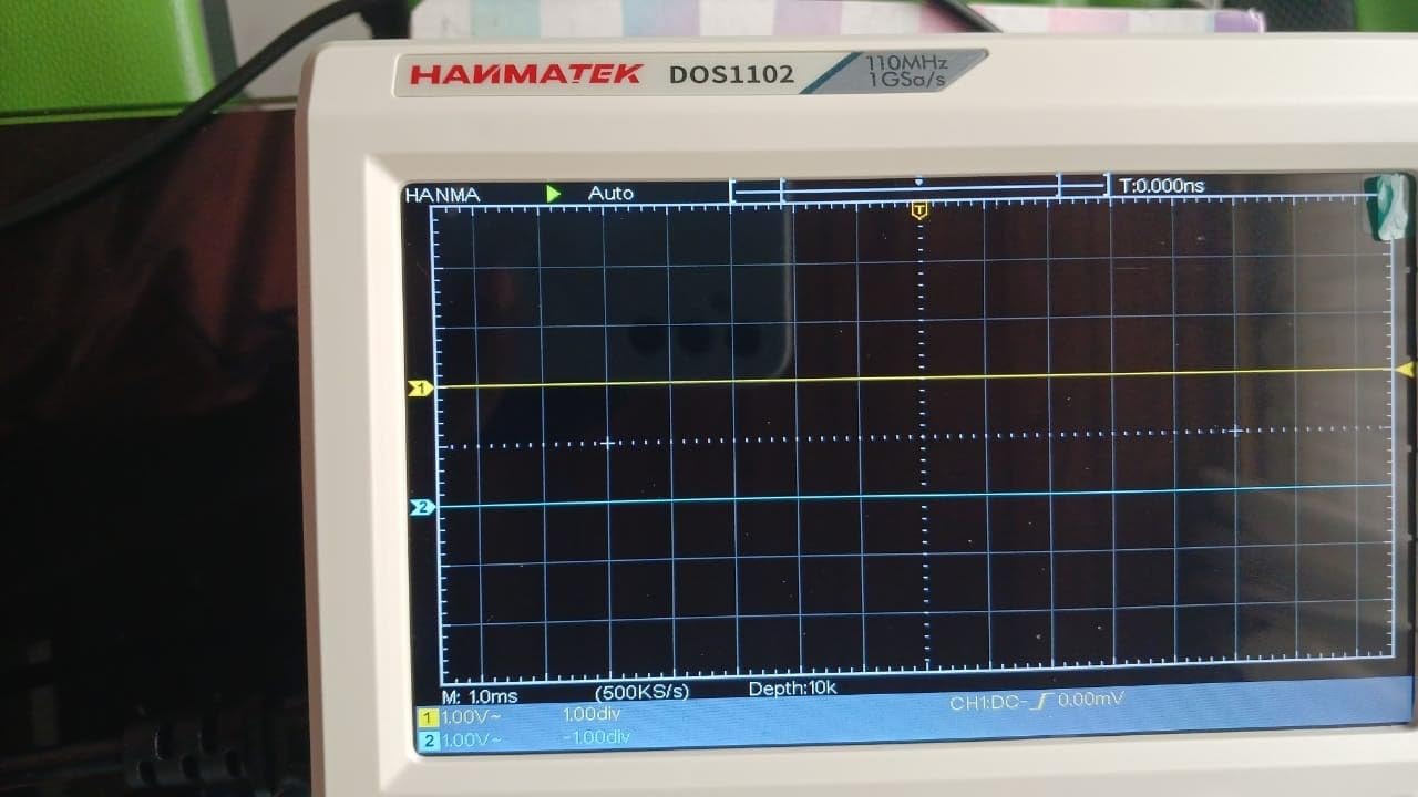 HANMATEK 110mhz Bandwidth DOS1102 Digital Oscilloscope with 2 Channels and Screen 7 inch / 18 cm, TFT-LCD Display, Portable Professional Oscilloscope Kit with 500 MS/s *2 Sampling Rate customer photo 1