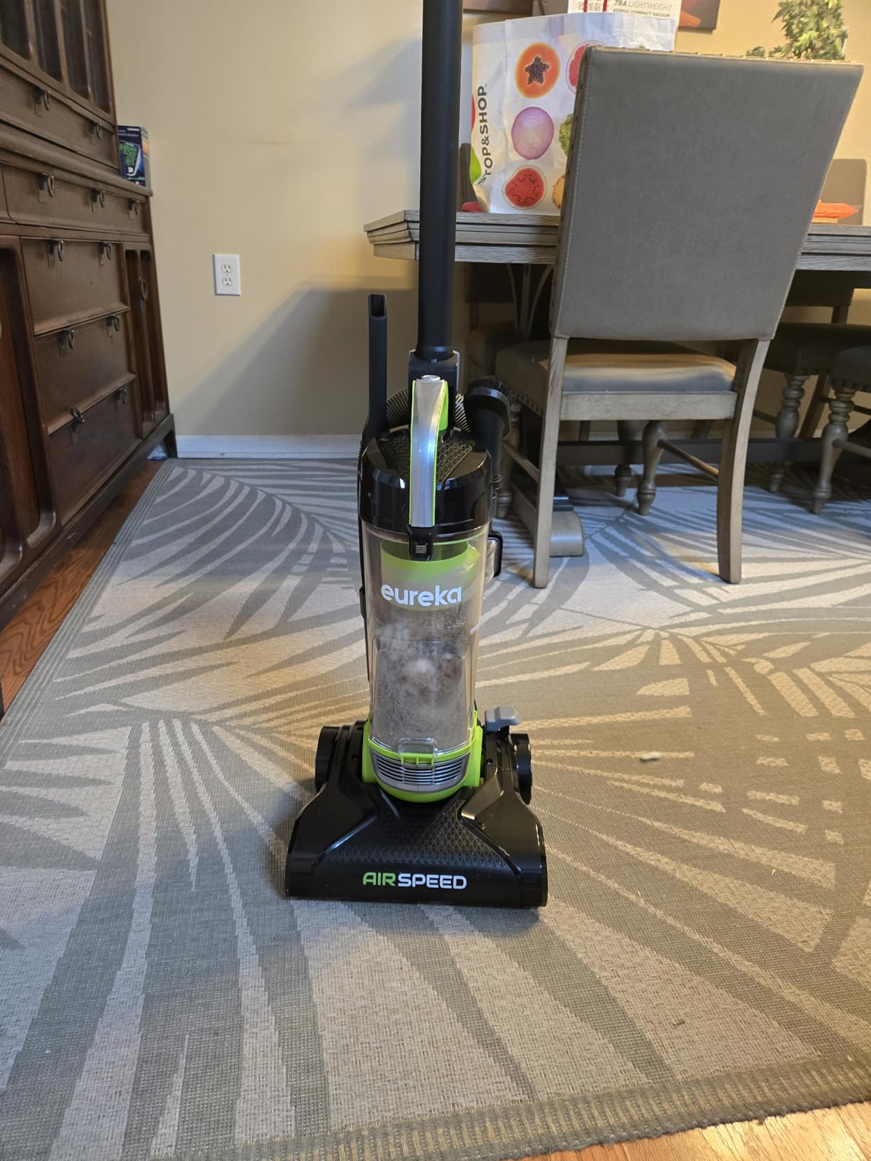 Eureka Vacuum Cleaners for Home, Airspeed Ultra-Lightweight, NEU10AE4 | Senior-Friendly 7.7 lb Pet Hair Upright Vacuum, Carpet & Hard Floor, Brush, Crevice Tool, Washable Filter, Green customer photo 1