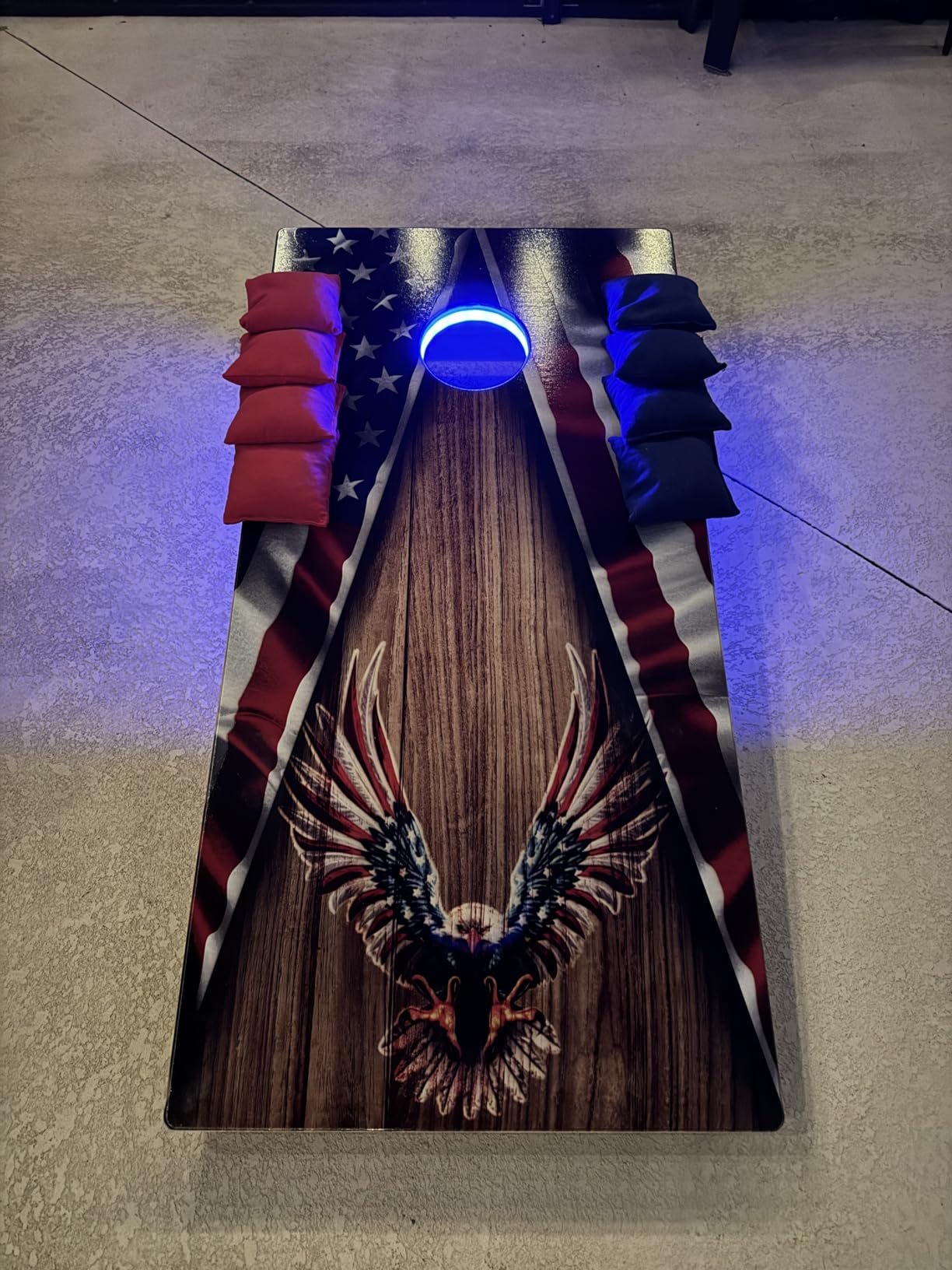 CornholeGamesUSA Pro Cornhole Boards Set | Made in USA | 3/4 Baltic Birch | No Bounce | Triple Thick Legs | Two Brace & Handles, Tournament 2x4 Regulation Set with Score Tower & Cornhole Bags customer photo 1