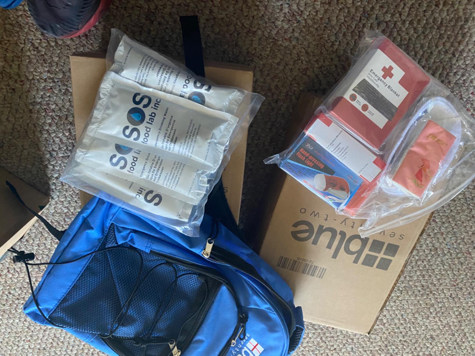 Blue Coolers Blue Seventy-Two | 72 Hour Emergency Backpack Survival Kits for 1 Person | Survival Kit for Wildfires, Earthquakes, Tornado, Hurricane, and Other Emergencies customer photo 1