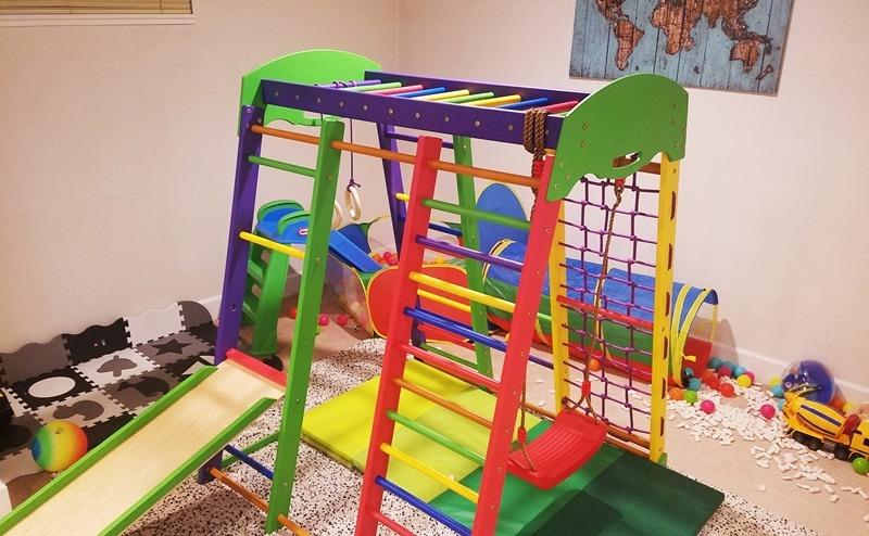 WEDANTA Wooden Swedish Ladder Wall Set - Kids Stall Bars for Exercise - Kids Swedish Gymnastic Wall Gym - Wood Stall Bar Gymnastics Playground - Best Gym for All Family customer photo 1