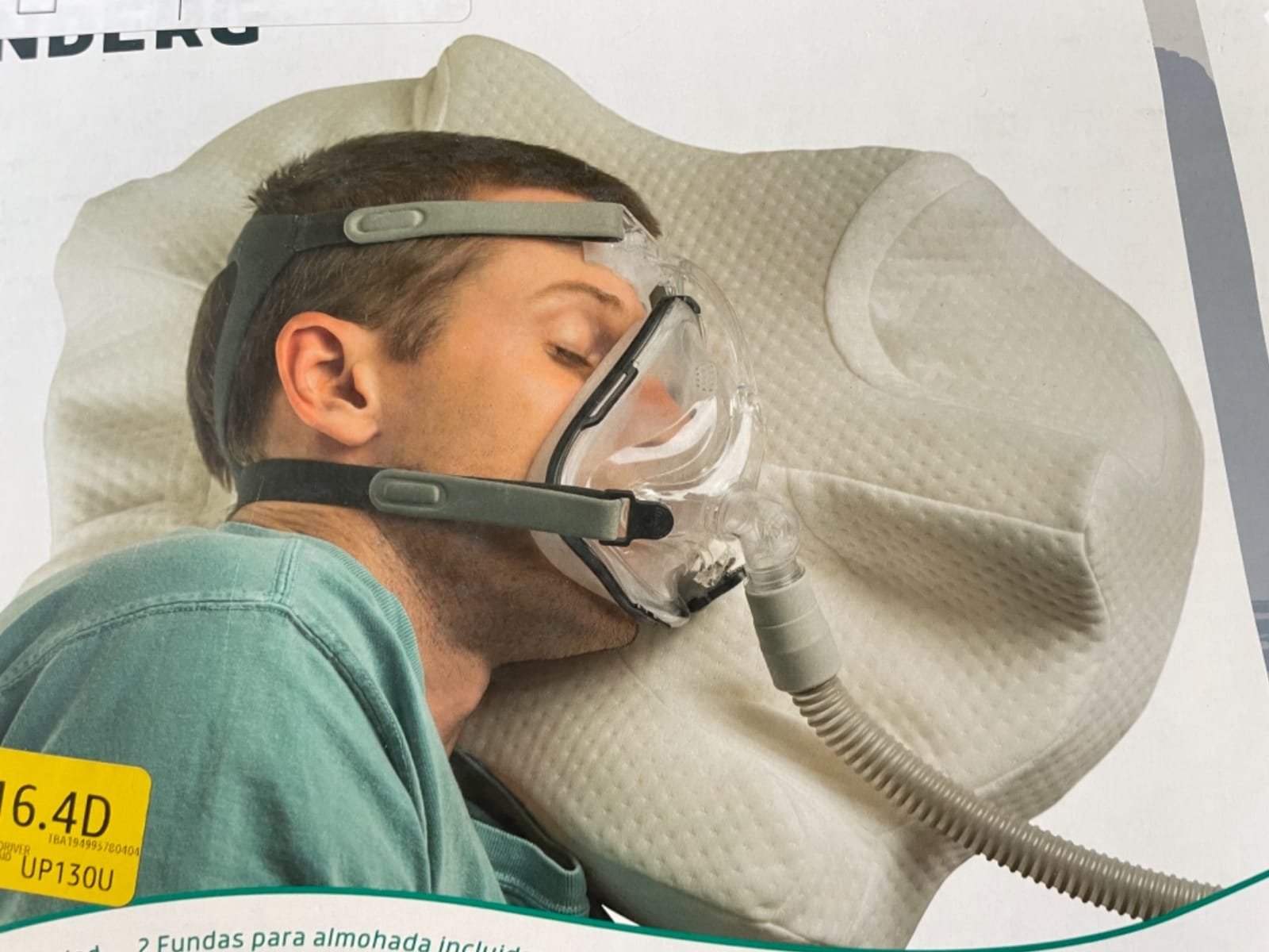 Lunderg CPAP Pillow for Side & Back Sleepers - Memory Foam with Adjustable Height - 2 Pillowcases Included (Machine Washable) - Reduce Air Leaks & Mask Pressure for Better Sleep - Works with ALL Masks customer photo 1