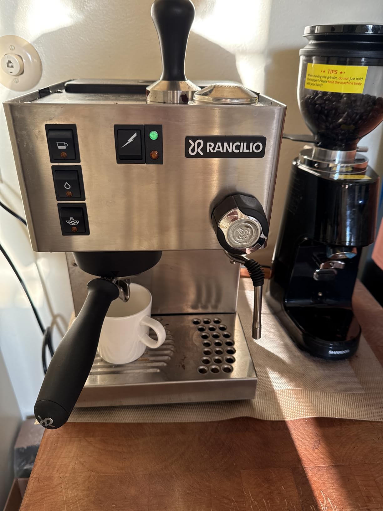Rancilio Silvia Espresso Machine, Stainless Steel customer photo 2