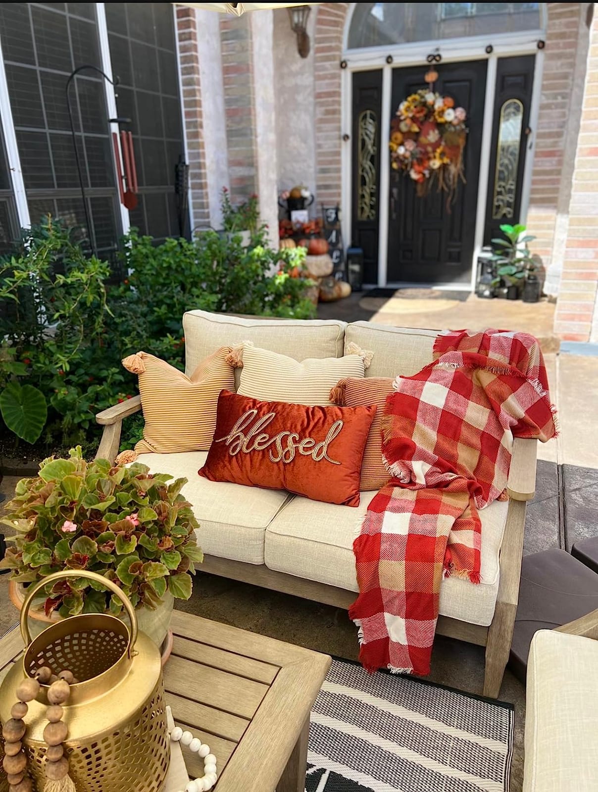 Signature Design by Ashley Wood Outdoor Coffee Table, Grayish Brown, Weather resistant eucalyptus wood, 5-step protective coating, Slatted top sheds rainwater customer photo 1
