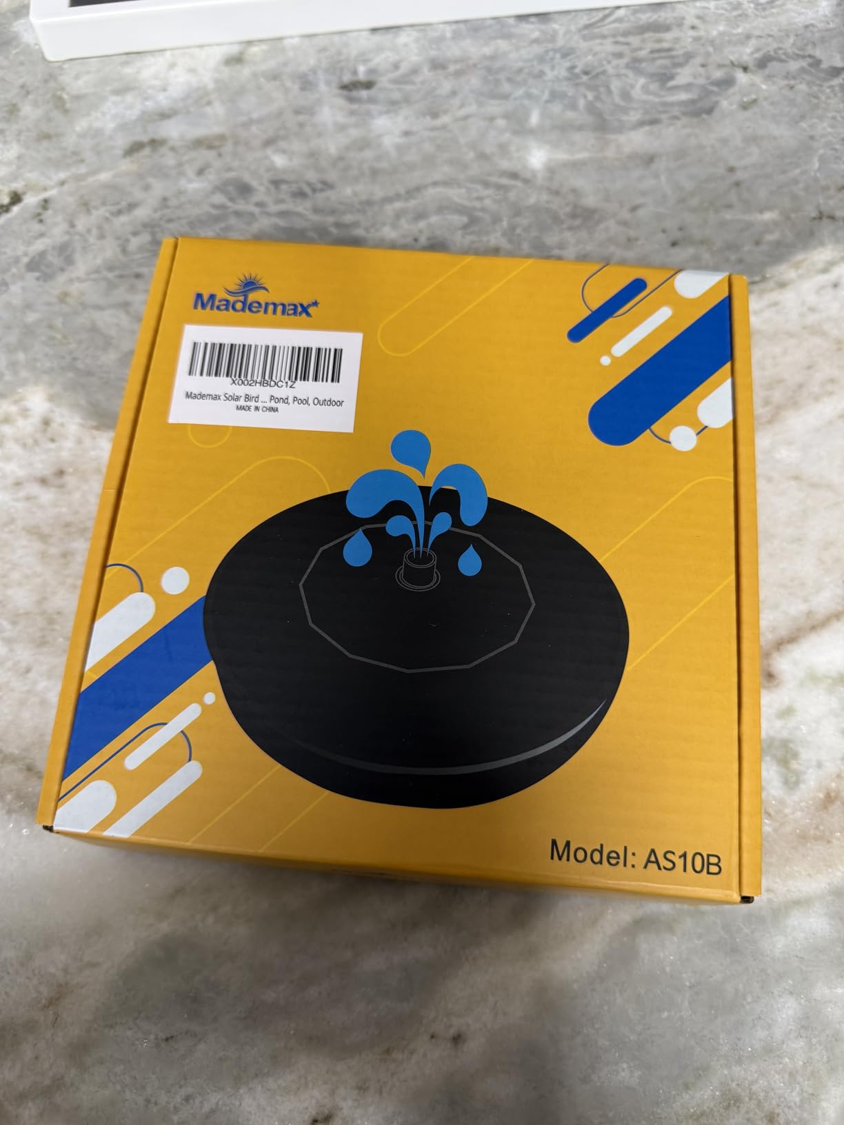 Mademax Solar Bird Bath Fountains, Upgrade 1.4W Solar Fountain Pump with 8 Nozzles & 4 Brackets, Free Standing Floating Solar Powered Water Fountain Pump for Bird Bath, Garden, Pond, Pool, Outdoor customer photo 2