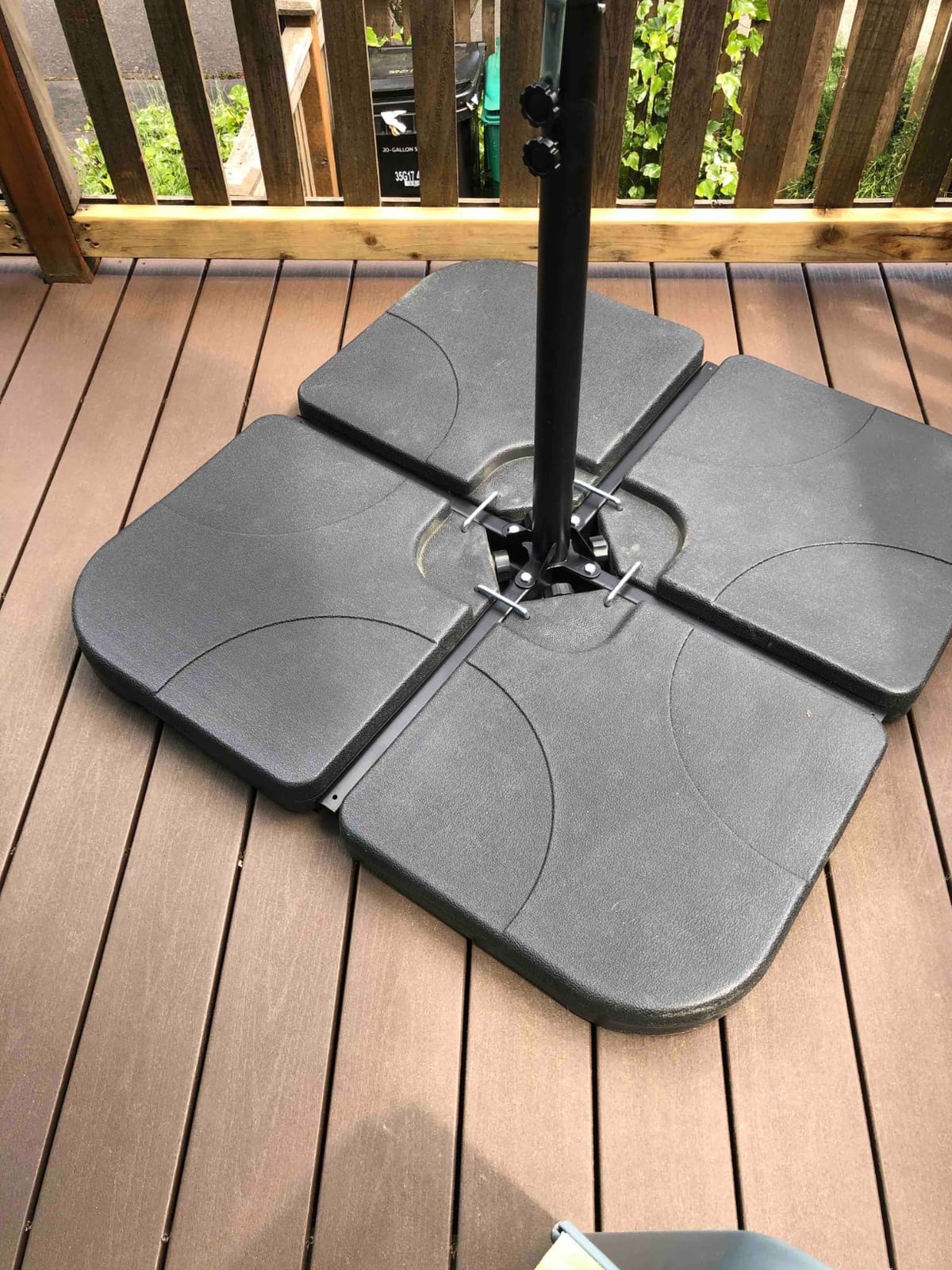 Best Choice Products 10ft Offset Cantilever Hanging Market Patio Umbrella, 8 Sturdy Ribs, Easy Adjustment - Sky Blue customer photo 1