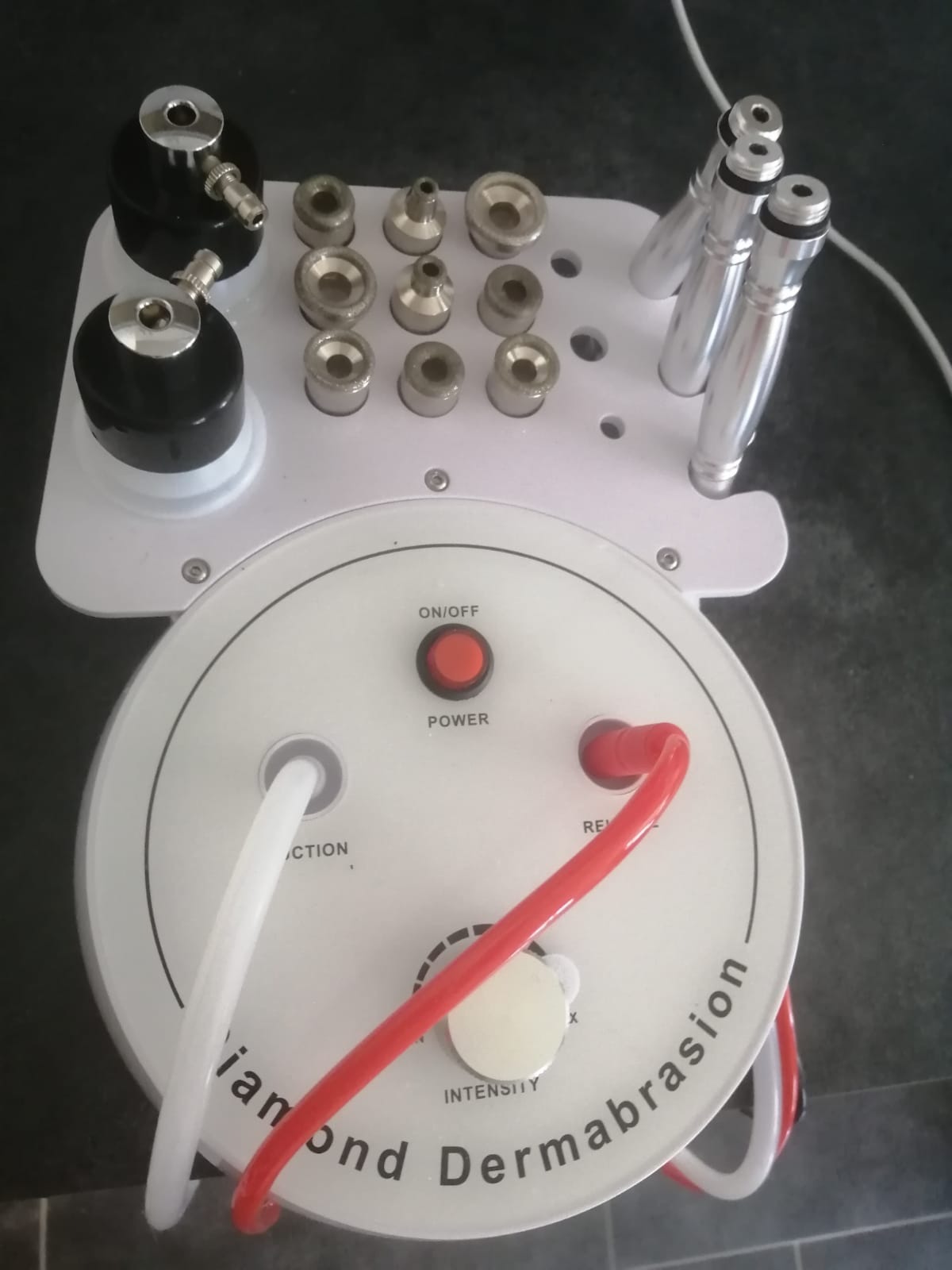 UNOISETION Diamond Microdermabrasion Machine Professional, 3 in 1 Dermabrasion Facial Peeling Skin Care Device for Salon Personal Home Use customer photo 1