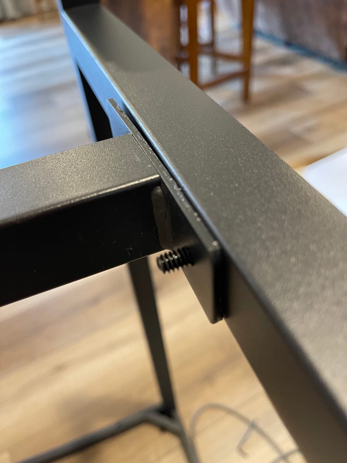HOOBRO Bar Table, Rectangular Pub Table, 47.2