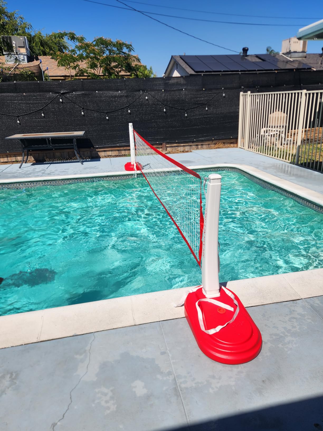 GoSports Splash Net PRO Pool Volleyball Net - Red, White, or Blue - Includes 2 Water Volleyballs and Pump customer photo 2
