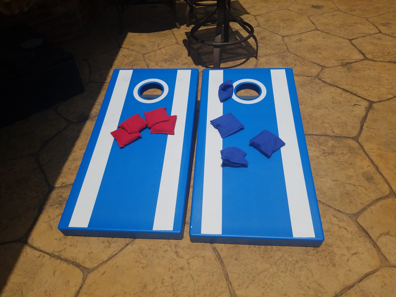 GoSports 4 x 2 ft All Weather Cornhole Boards - American Flag, Red, or Blue - Game Set Includes 8 Bean Bags & Rules customer photo 2