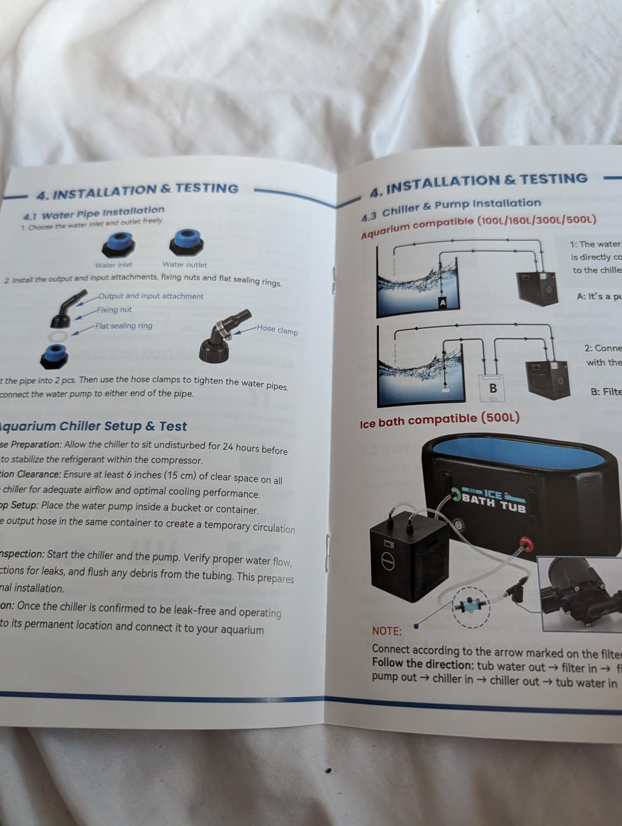 BAOSHISHAN 1/3 HP Aquarium Chiller Up to 79 Gal, Drops Down 8-15F 110V | Rapid Cooling, Ultra-Quiet Compressor, Complete Kit w/Pump & Hose, Ideal For Indoor Hydroponic, Axolotl and Coral Reef Tank customer photo 1