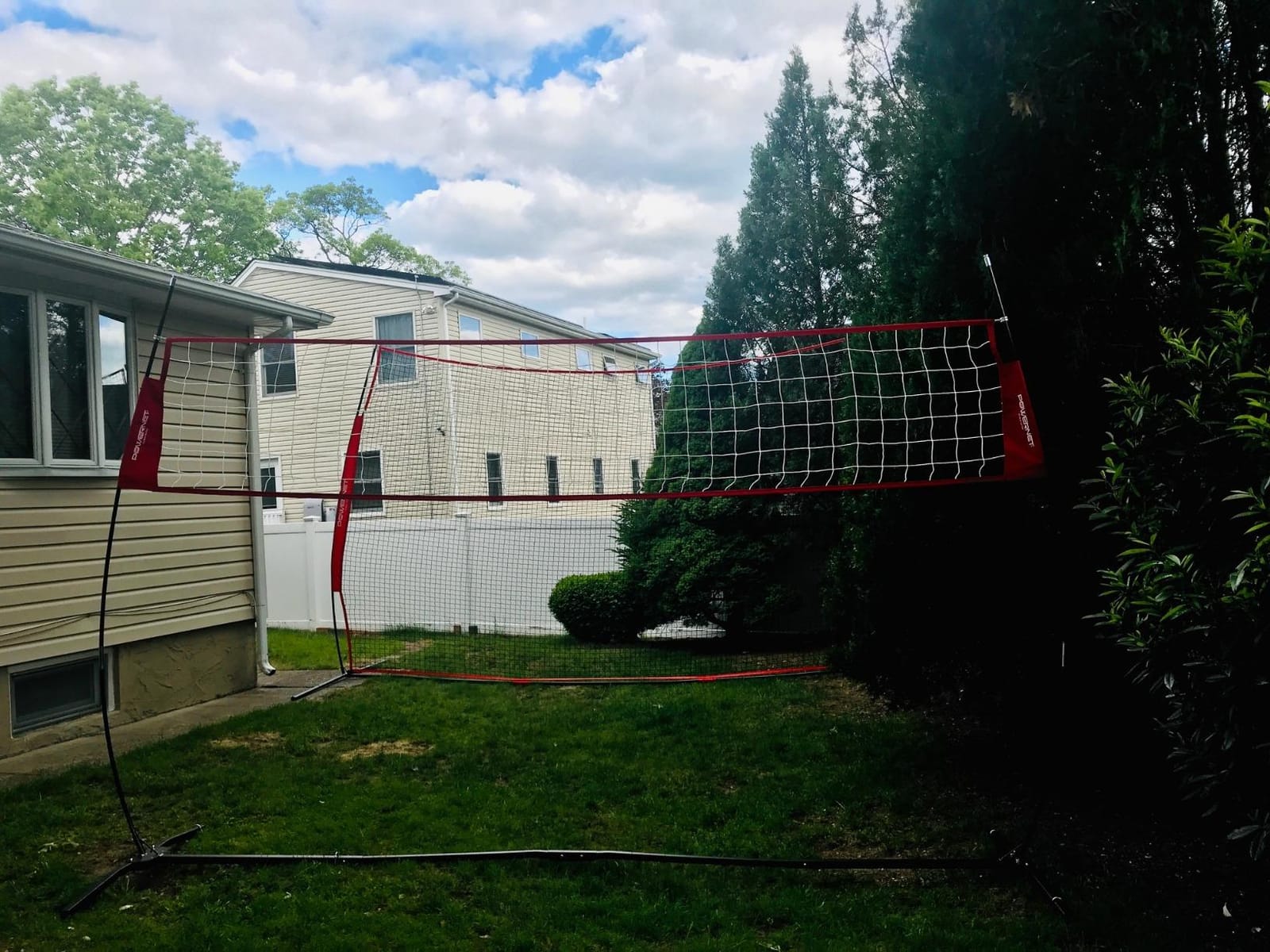 PowerNet Portable Volleyball Net for Backyard Training, Indoor Outdoor Volleyball Practice Equipment, Great for Hitting Serving Drills Small Scrimmage or 1 On 1 Game customer photo 2