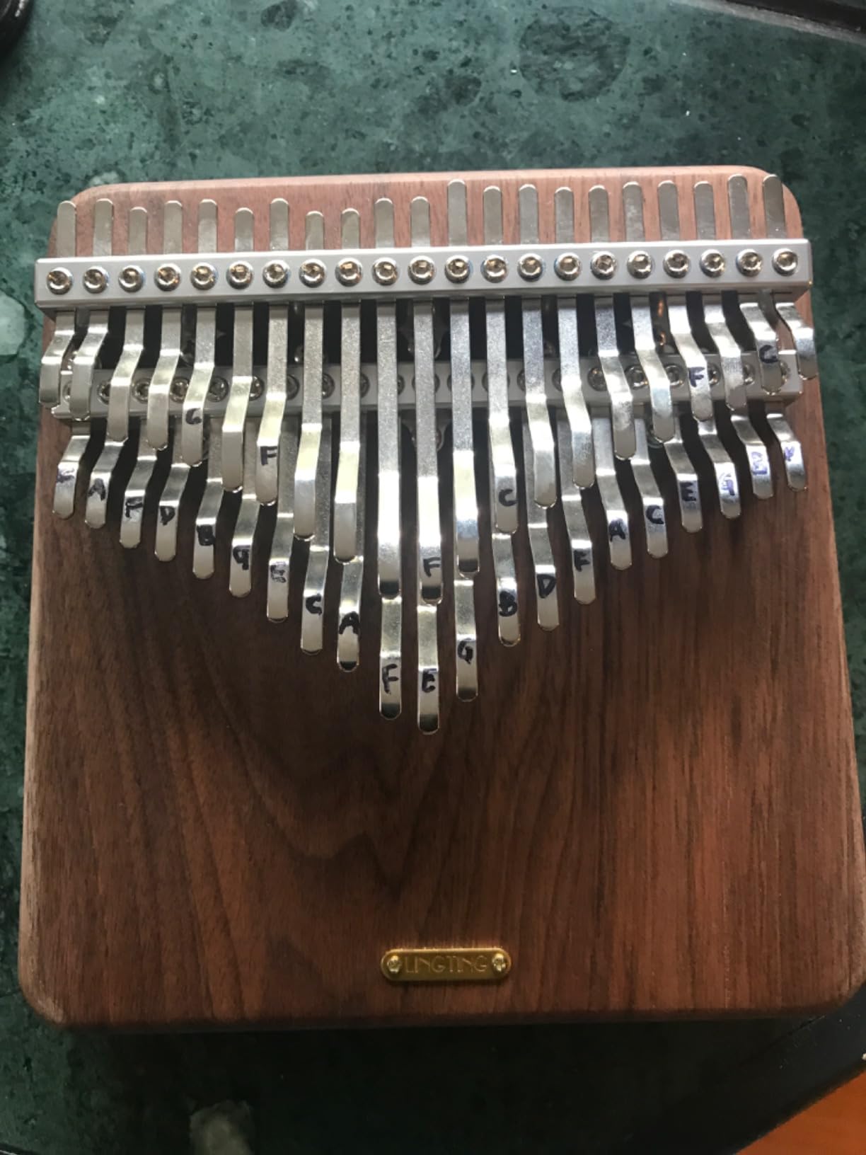 LingTing Kalimba 17 keys Thumb Piano Mbira Finger Piano Gift for Adult Beginners Professional (LT-K17A, wind whisperer) customer photo 2