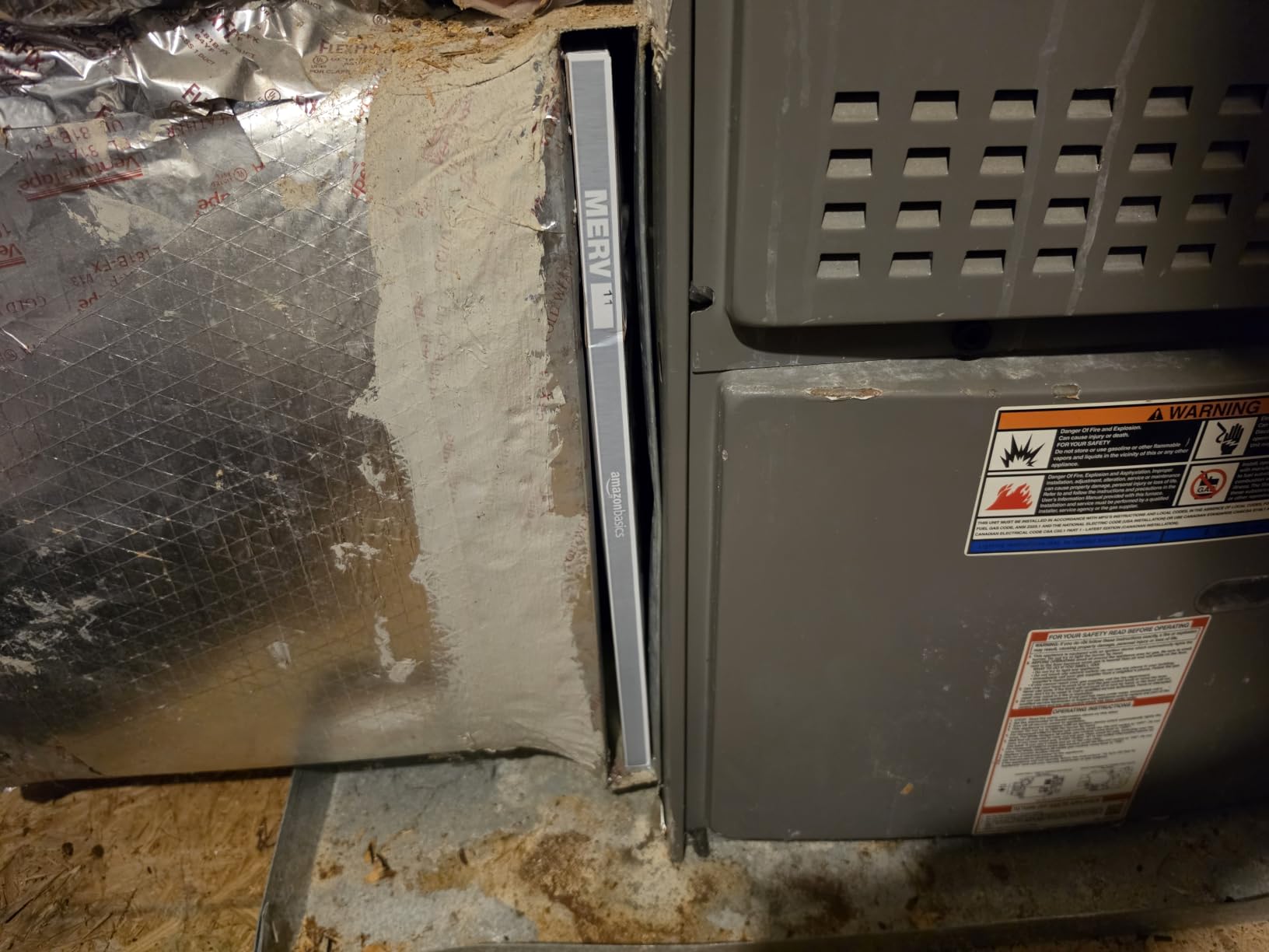 Amazon Basics 20x20x1 Air Filter 6-Pack, MERV 11 AC Furnace Filters, Dust, Pet, Allergen Control, Electrostatic (Actual Size: 19.75 x 19.75 x .75) customer photo 2
