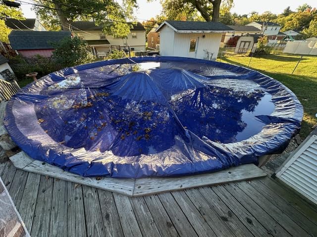 Winter Pool Cover 24 ft Round for Above Ground | Sapphire Series by Yankee Pool Pillow customer photo 1