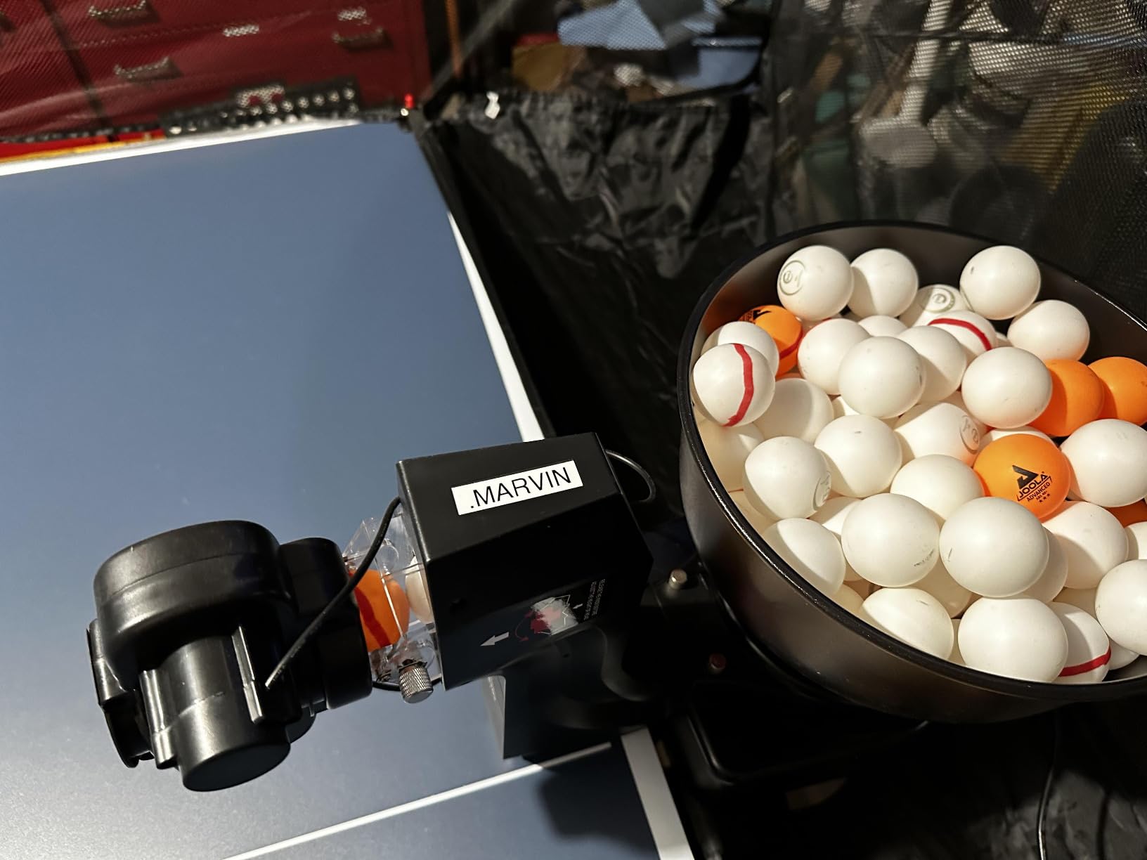 Suz S102 Table Tennis Robot Wireless Remote Trainer customer photo 2