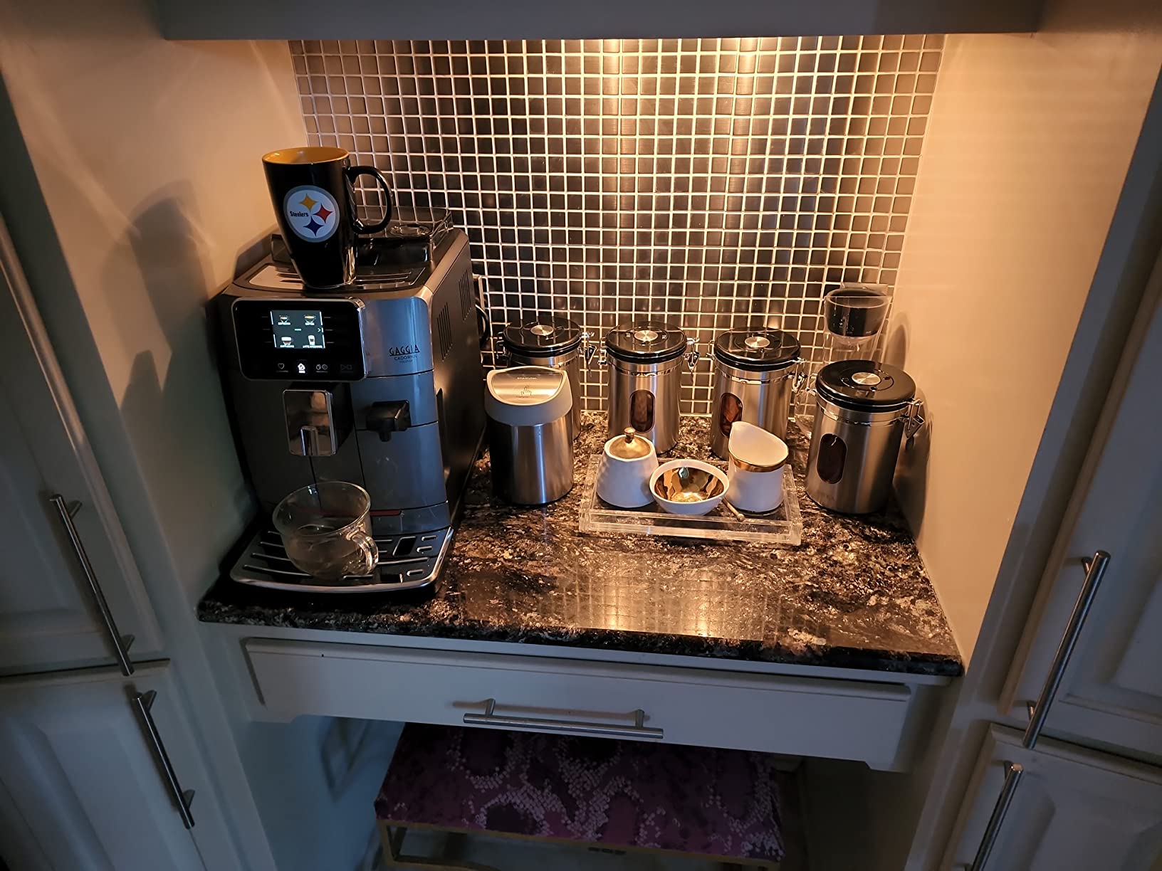 Gaggia Cadorna Prestige Super-Automatic Espresso Machine, 60.8 fl.oz. Anthracite customer photo 2