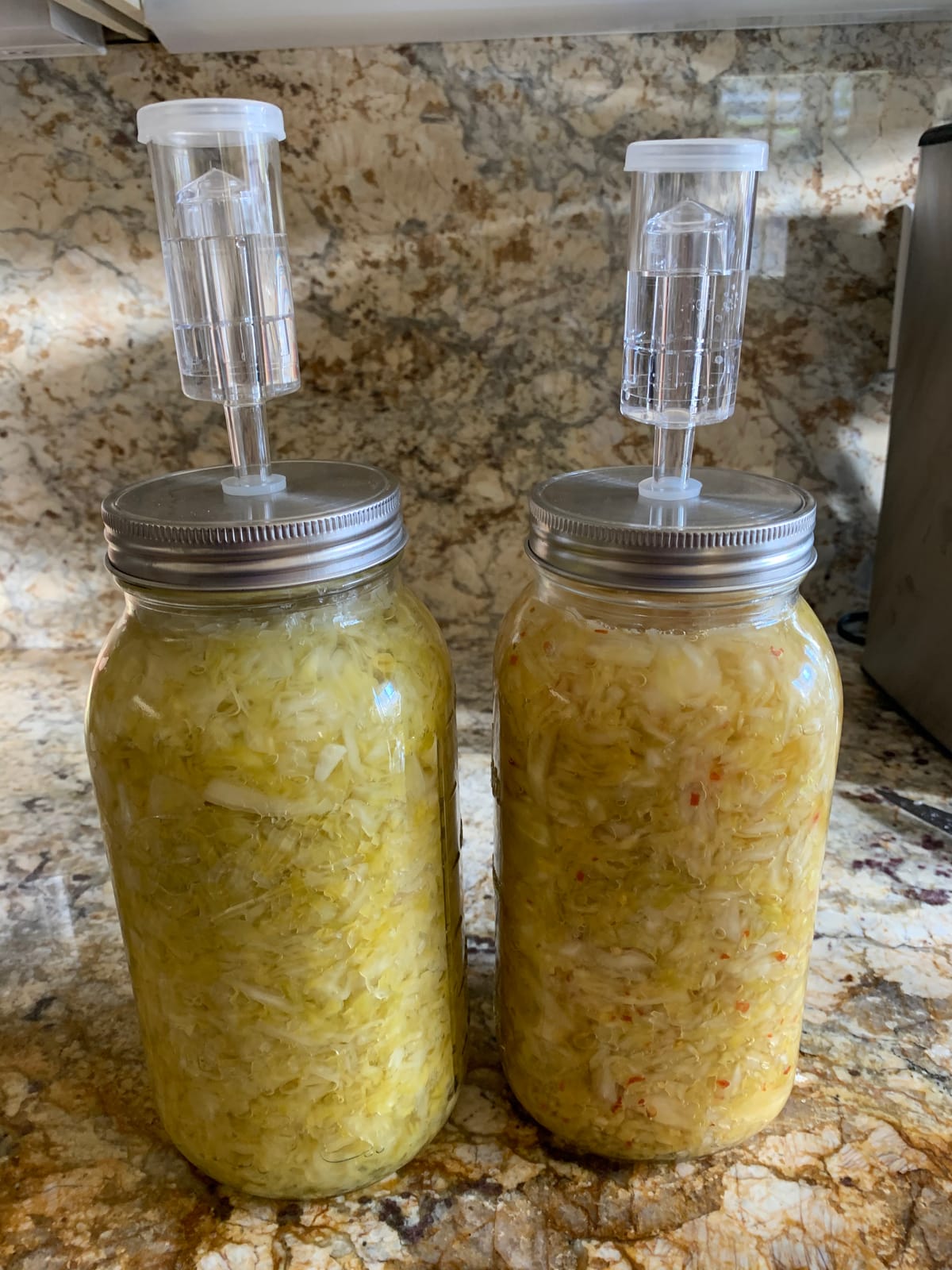 JILLMO Fermentation Kit, Stainless Steel Lids with Weights & Airlocks | 4 Pack Fermenting Lids for Homemade Pickles, Kimchi and Sauerkraut, No Jars customer photo 1