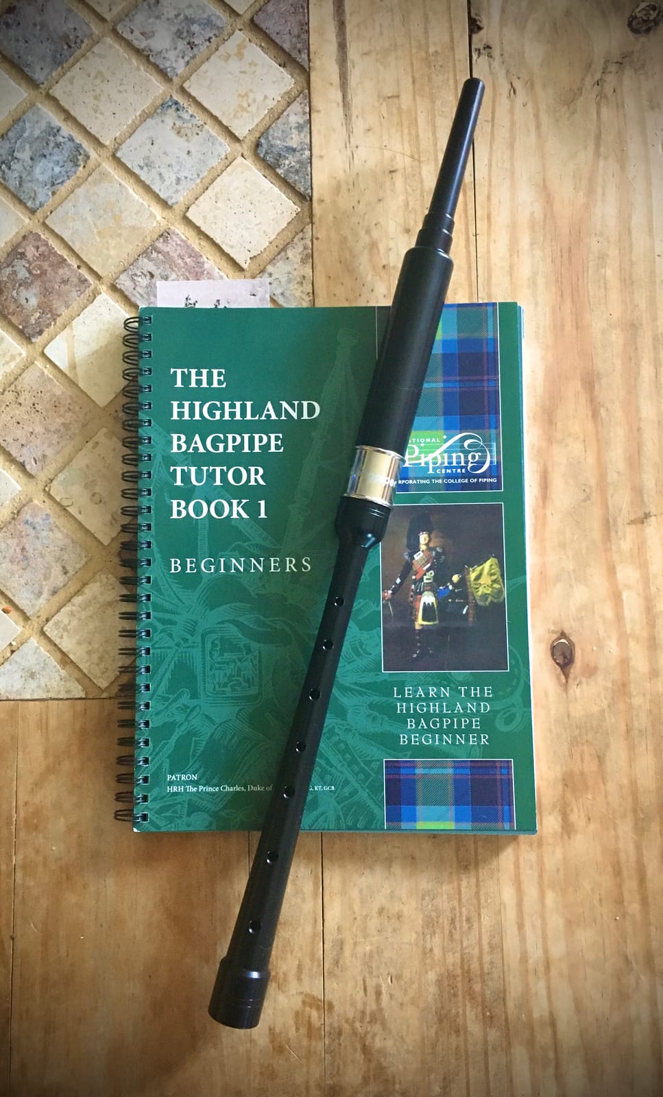 Bagpipe Practice Chanter Bagpipes Tutor Book 2 Reeds | 18in Nickel Plated Ferrule Bagpipes for Beginners Adult customer photo 1