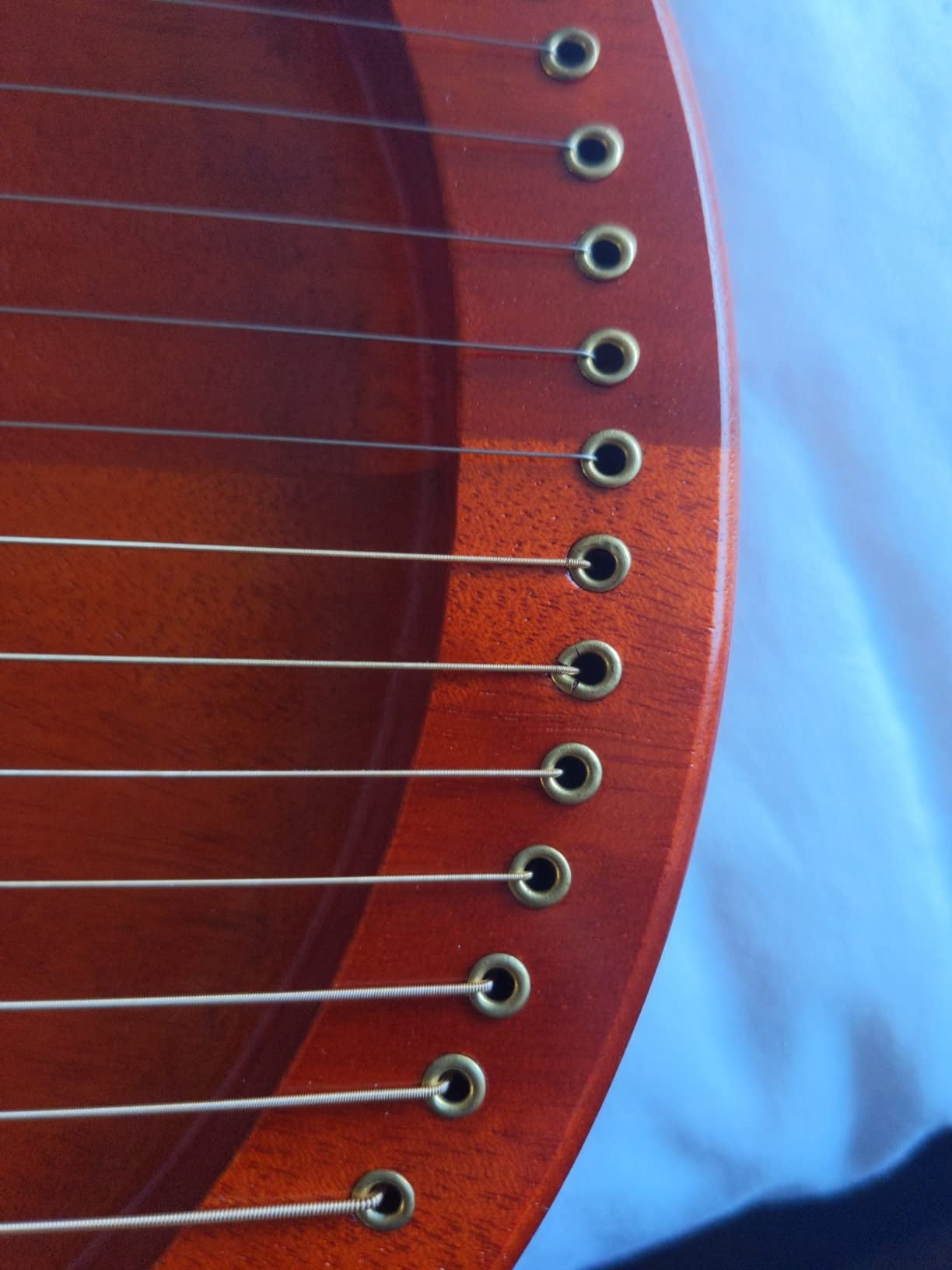 AKLOT 16 Metal Strings Mahogany Body Lyra Harp with Maple Saddle and Tuning Wrench customer photo 2