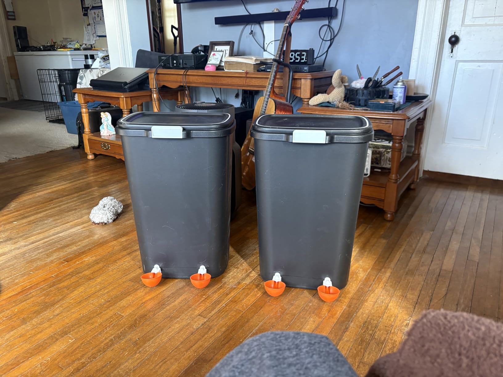 Lil'Clucker Large Automatic Chicken Waterer Cups | Chicken Water Feeder Suitable for Chicks, Duck, Goose, Turkey and Bunny | Poultry Water Feeder Kit (Orange, 5-Pack) customer photo 2