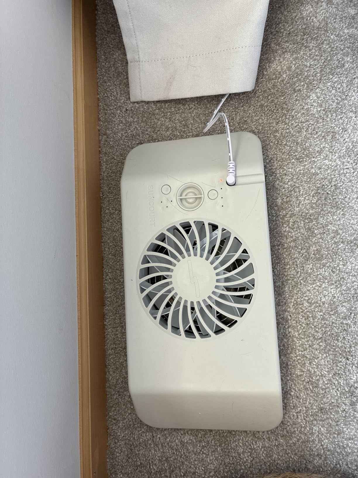 Suncourt Register Booster Fan for Floor Vents, Quiet Vent Fan (HC600) | Vent fan booster fits 4x10, 4x12, 6x10 & 6x12 registers; auto on/off; up to 300% more airflow; made in USA since 1988 customer photo 1