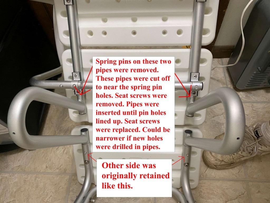 Drive Medical Splash Defense Tub Transfer Bench, Adjustable Height, White | Tub Transfer Bench Featuring U-Shaped Curtain Guard and 400 Lb Weight Capacity for Safety Daily for Everyday Use customer photo 2