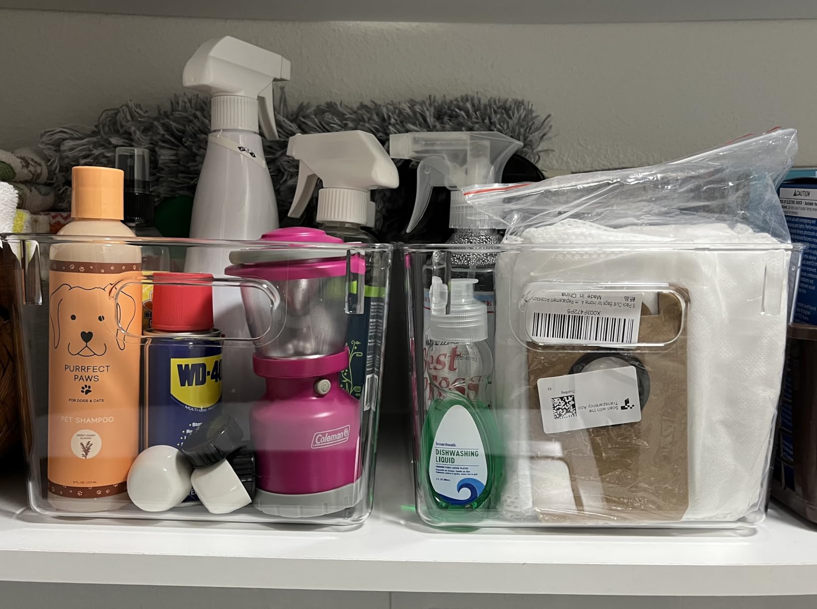 ClearSpace Clear Plastic Storage Bins - Pantry Organizers & Storage Containers, Cabinet Organizer - Home Organization Must Haves for Kitchen, Laundry Room, Office, Closet, Garage & Freezer customer photo 1