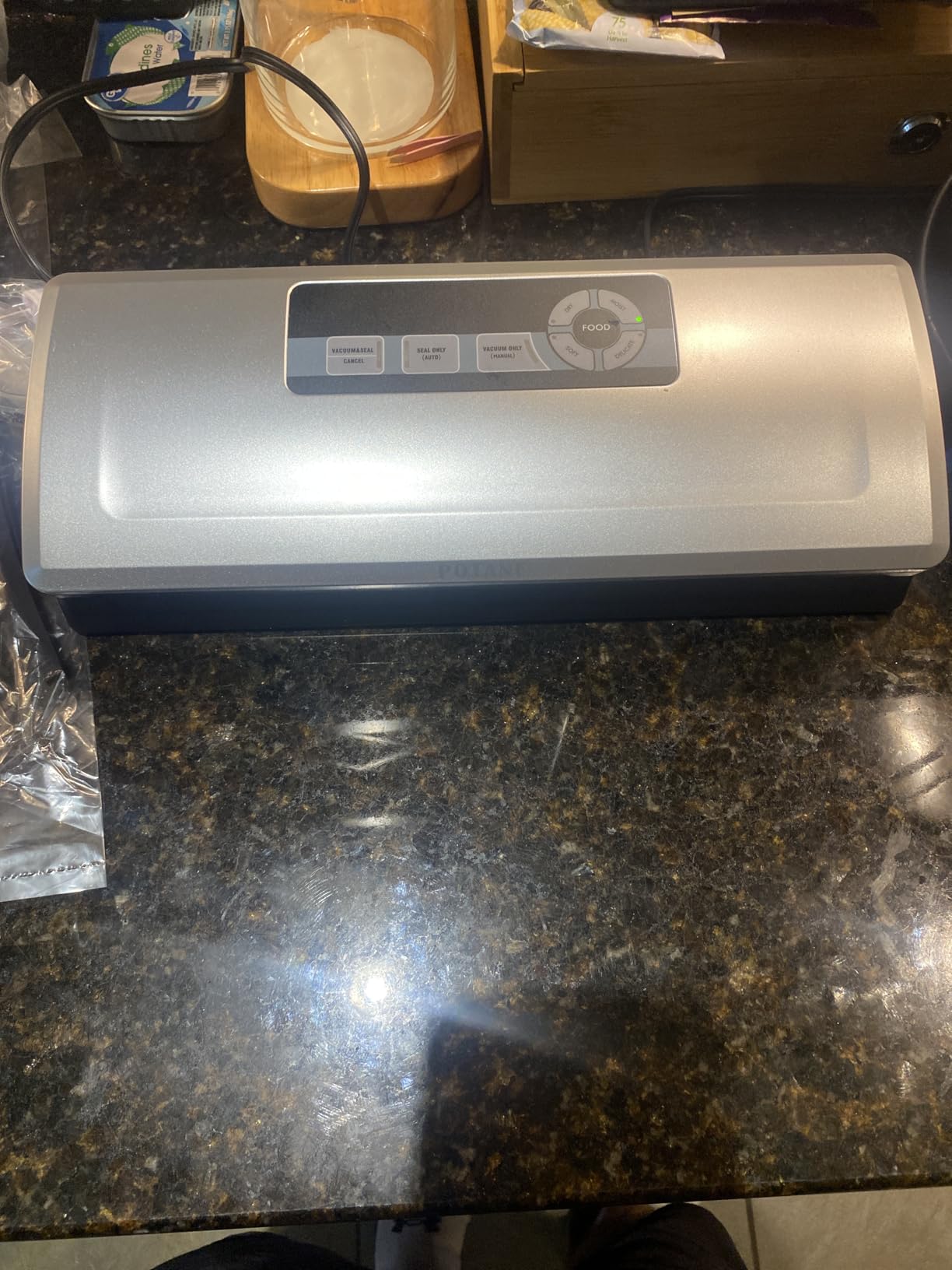 POTANE Precision Vacuum Sealer Machine, Powerful Pro Vacuum Food Sealer, 8-in-1 Easy Presets, 4 Food Modes, Dry&Moist&Soft&Delicate with Starter Kit, Compact Design(Silver) customer photo 1