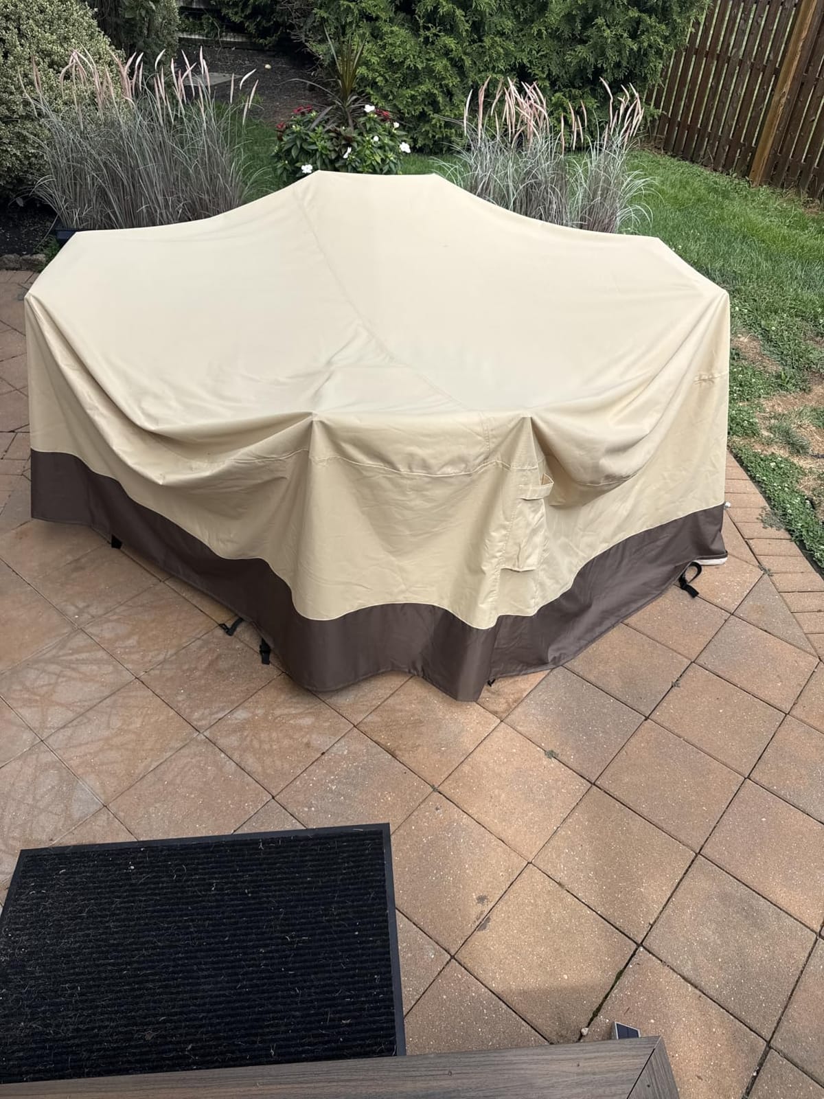 Vailge Patio Outdoor Furniture Covers Waterproof, Round Outdoor Table Cover customer photo 1