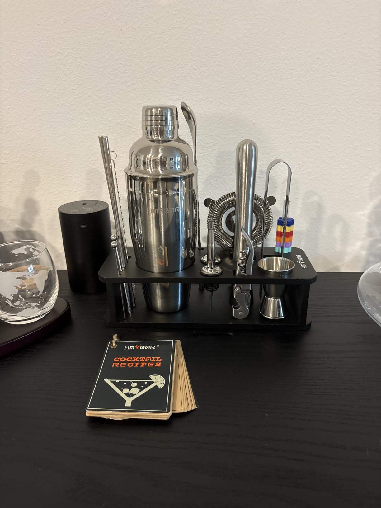 KITESSENSU Cocktail Shaker Set Bartender Kit with Stand customer photo 1