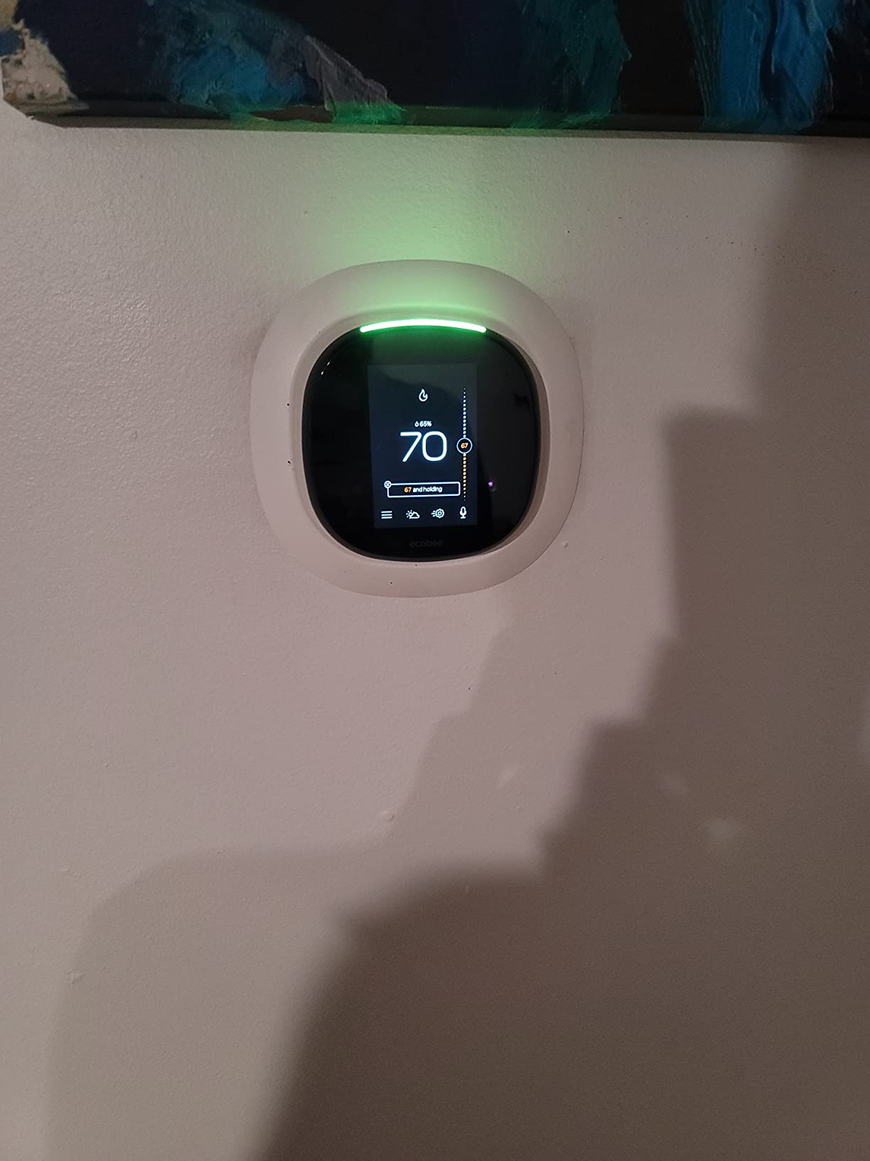 ecobee4 Smart Thermostat with Built-in Alexa, Room Sensor Included customer photo 1