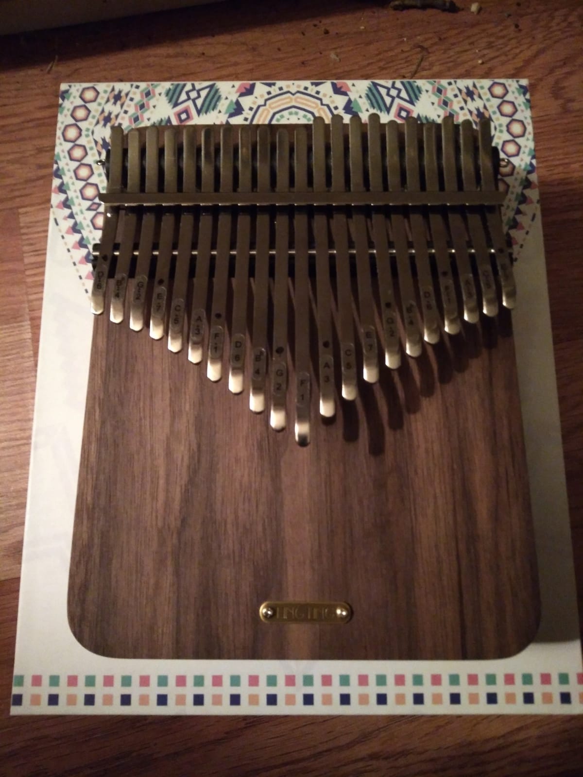 LingTing Kalimba 21 keys Thumb Piano Mbira Finger Piano Gift for Adult Beginners Professional（LT-K21W,rain whisperer) customer photo 2