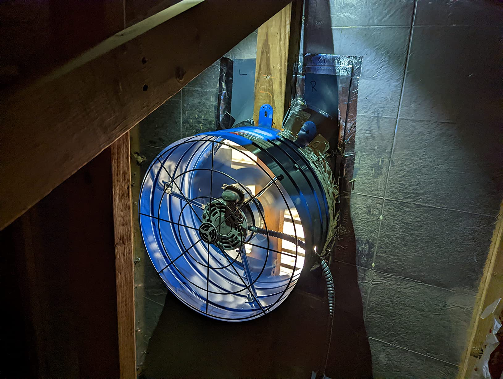 Quietcool AFG PRO-2.0 Attic Fan for Gable Vents - 1945 CFM - Adjustable Thermostat - 20ft Power Cord - Plug-and-play - Two Speed Capable customer photo 2