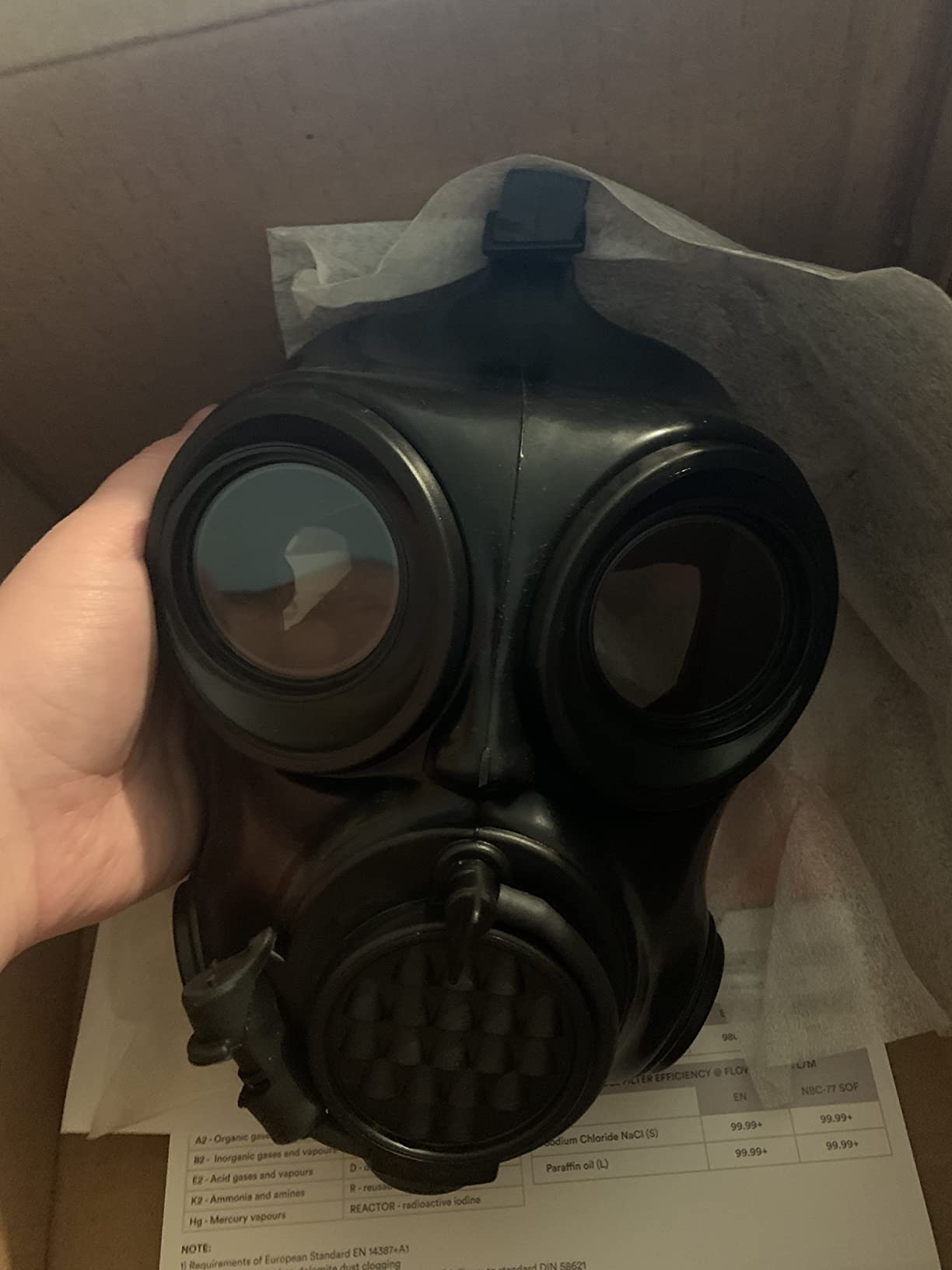 MIRA SAFETY M Certified CBRN Full Face Gas Mask Reusable Respirator Professional Grade (CM-6M Mask WITH Drinking System), 2 Piece Set customer photo 1