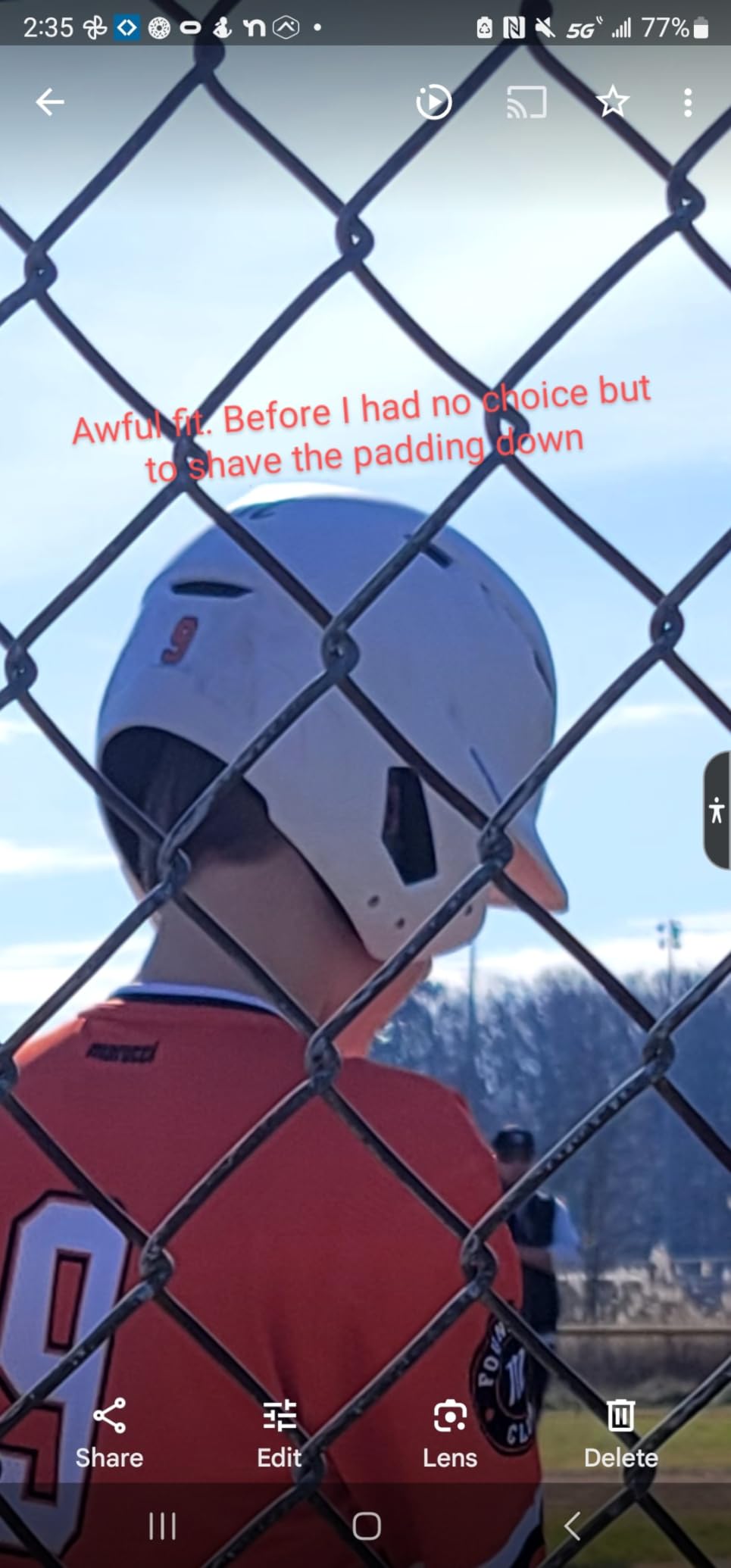 Marucci DuraVent Batting Helmet, NOCSAE Verified Baseball Helmet with Reversible Jaw Guard & Ventilation, Youth and Senior Sizes customer photo 1