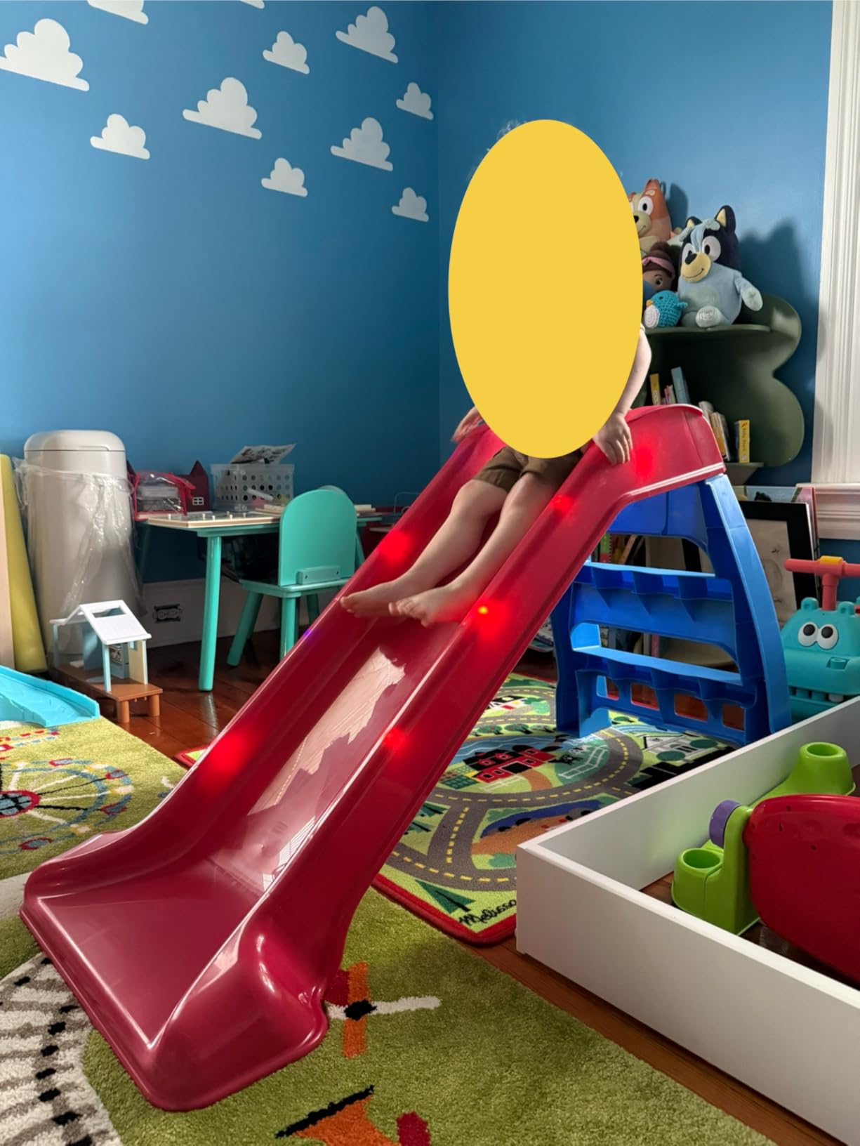 Little Tikes Light-Up First Slide for Kids Indoors/Outdoors, Red customer photo 1