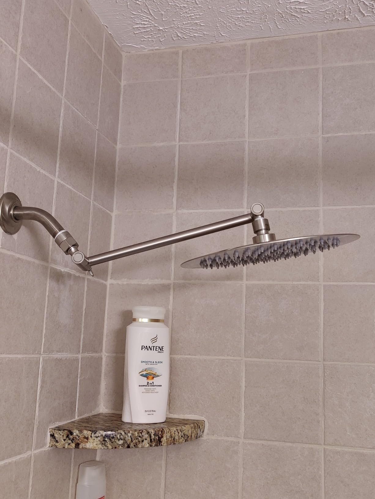 NearMoon Rain Shower Head, Ultra-Thin Design-Pressure Boosting, Awesome Some Experience, High Flow Stainless Steel Rainfall Head (10 Inch, Matte Black) customer photo 2